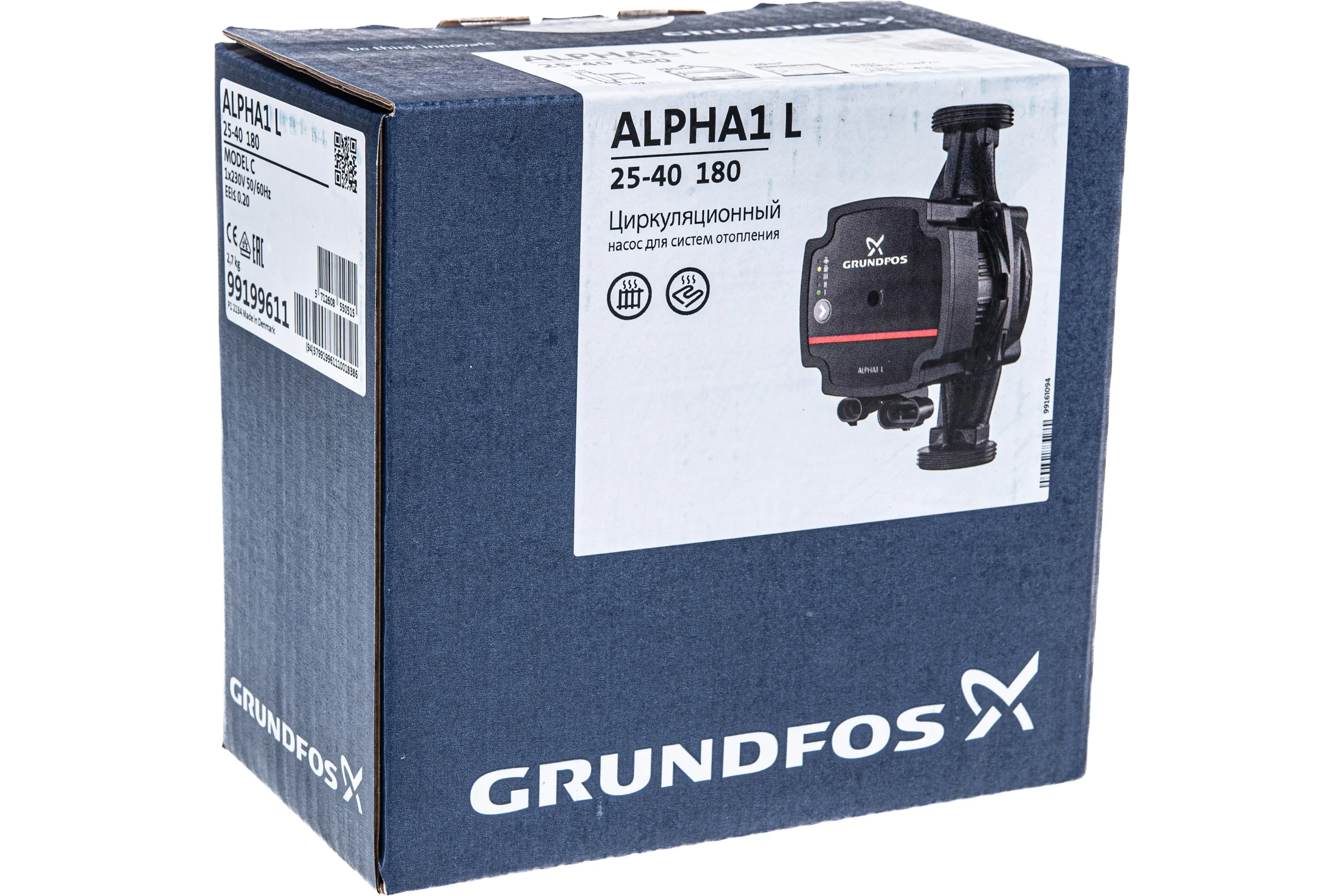 Циркуляционный насос Grundfos ALPHA1 L 25-40 99199611
