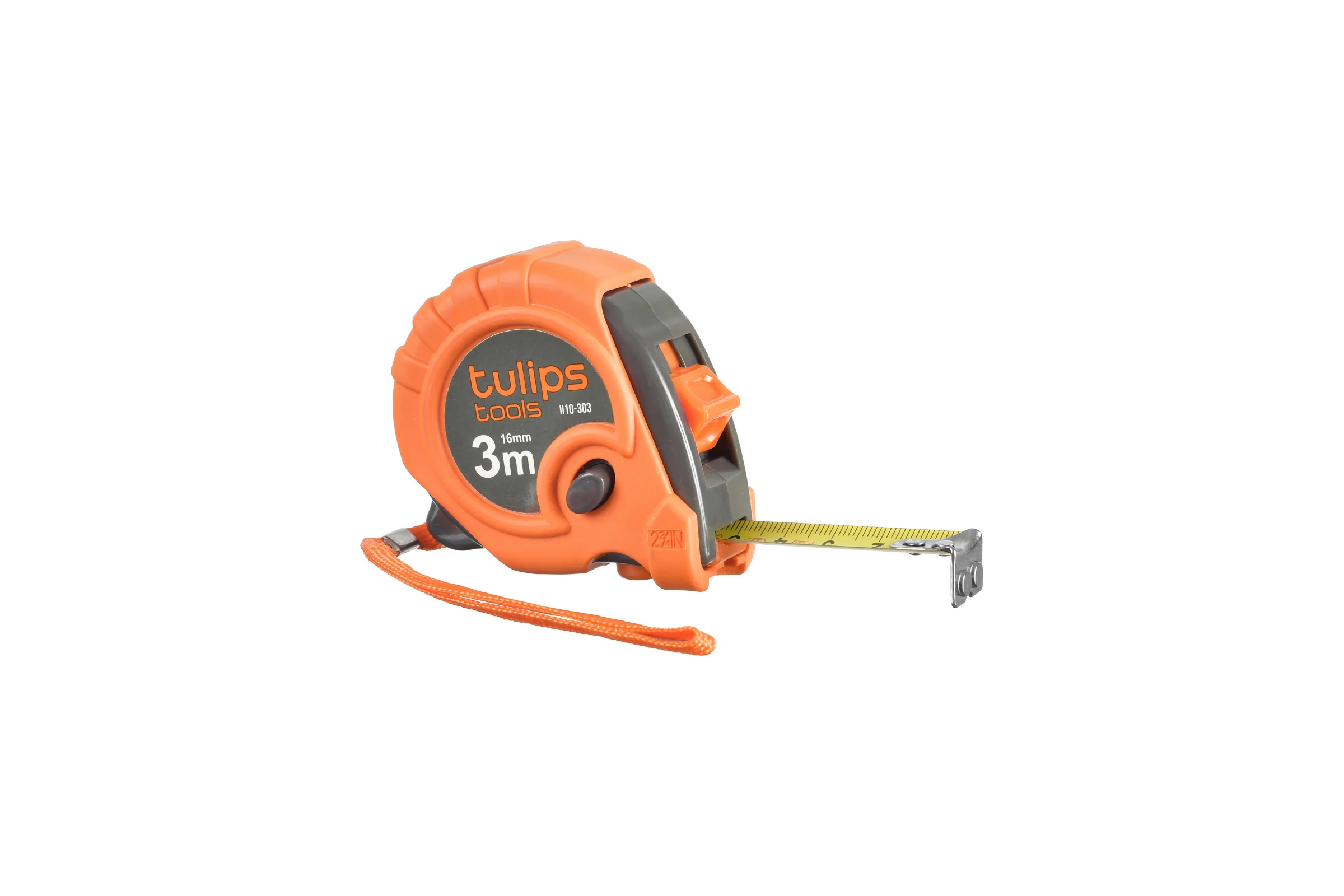Рулетка с 3 фиксаторами 3 м/16 мм Tulips tools II10-303