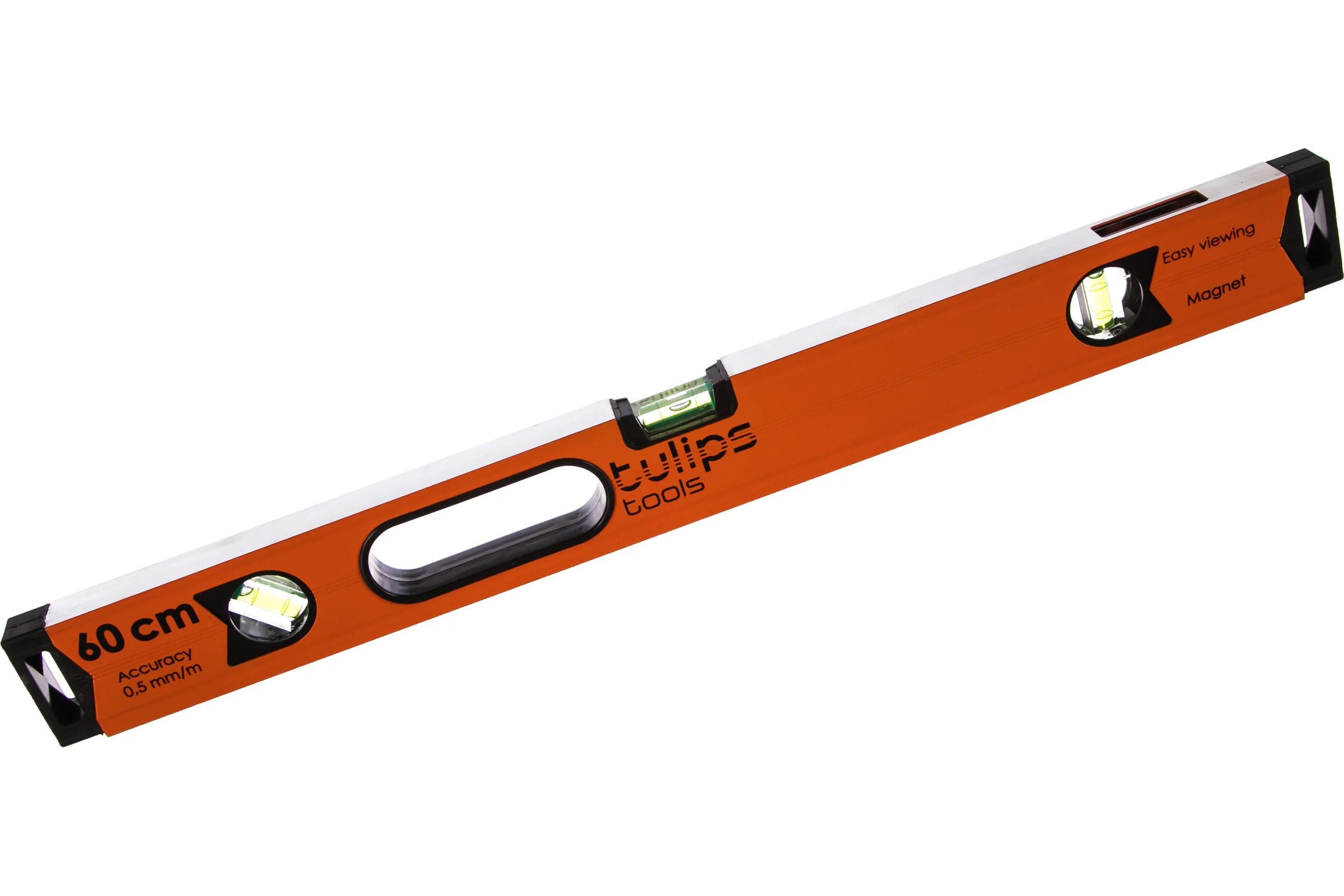 Уровень 60 см 3 глазка рукоятки Tulips tools II13-722