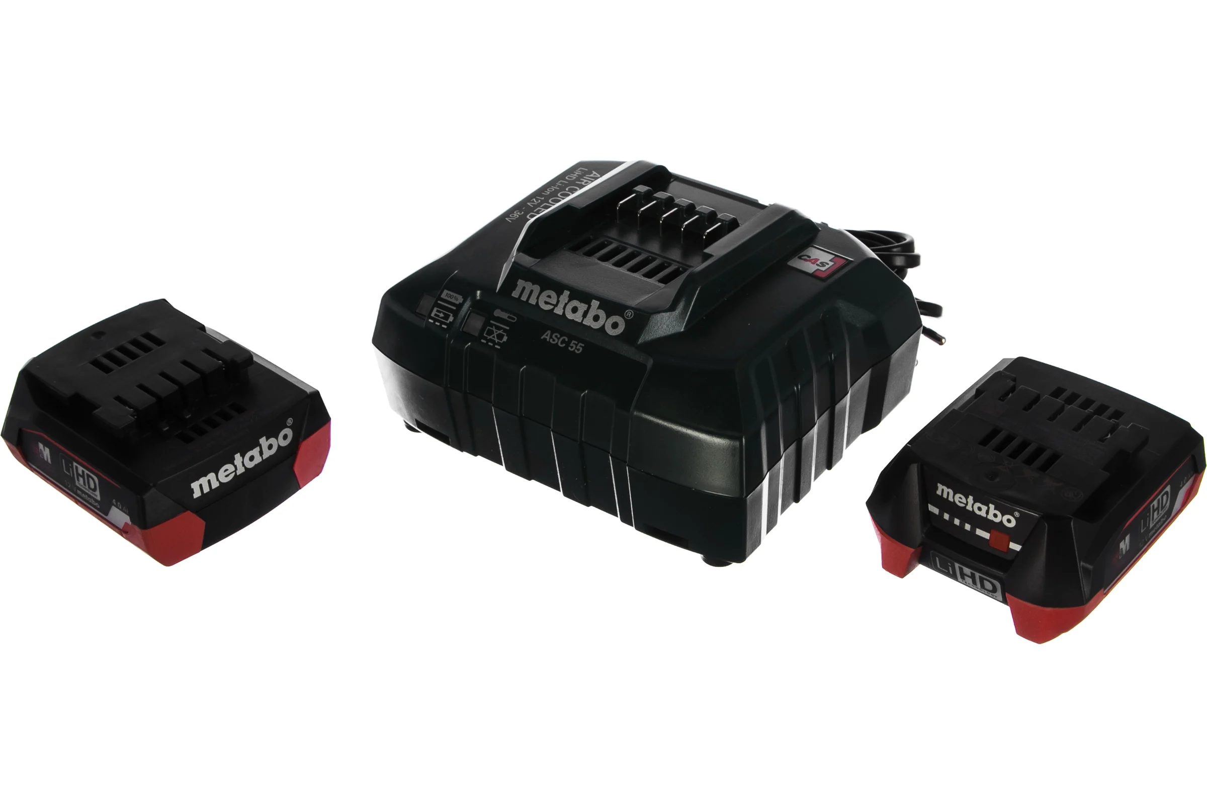 Набор Basic-Set 12V (2 аккумулятора Li-Power 12 В, 4,0 Ач+ЗУ ASC 55) Metabo 685301000
