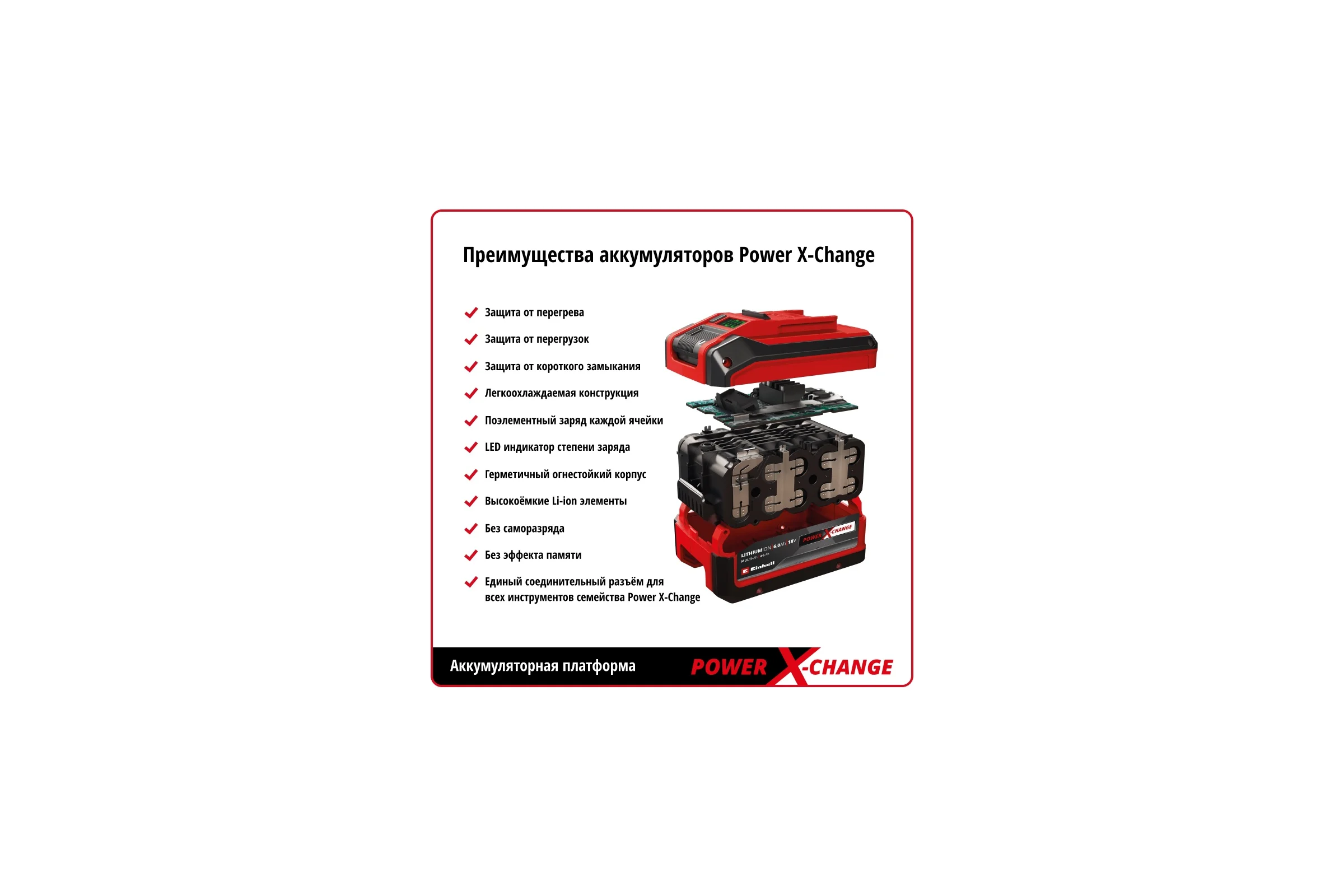 Аккумулятор PXC Plus Li-Ion, 18 В, 2.6 Ач EINHELL 4511436