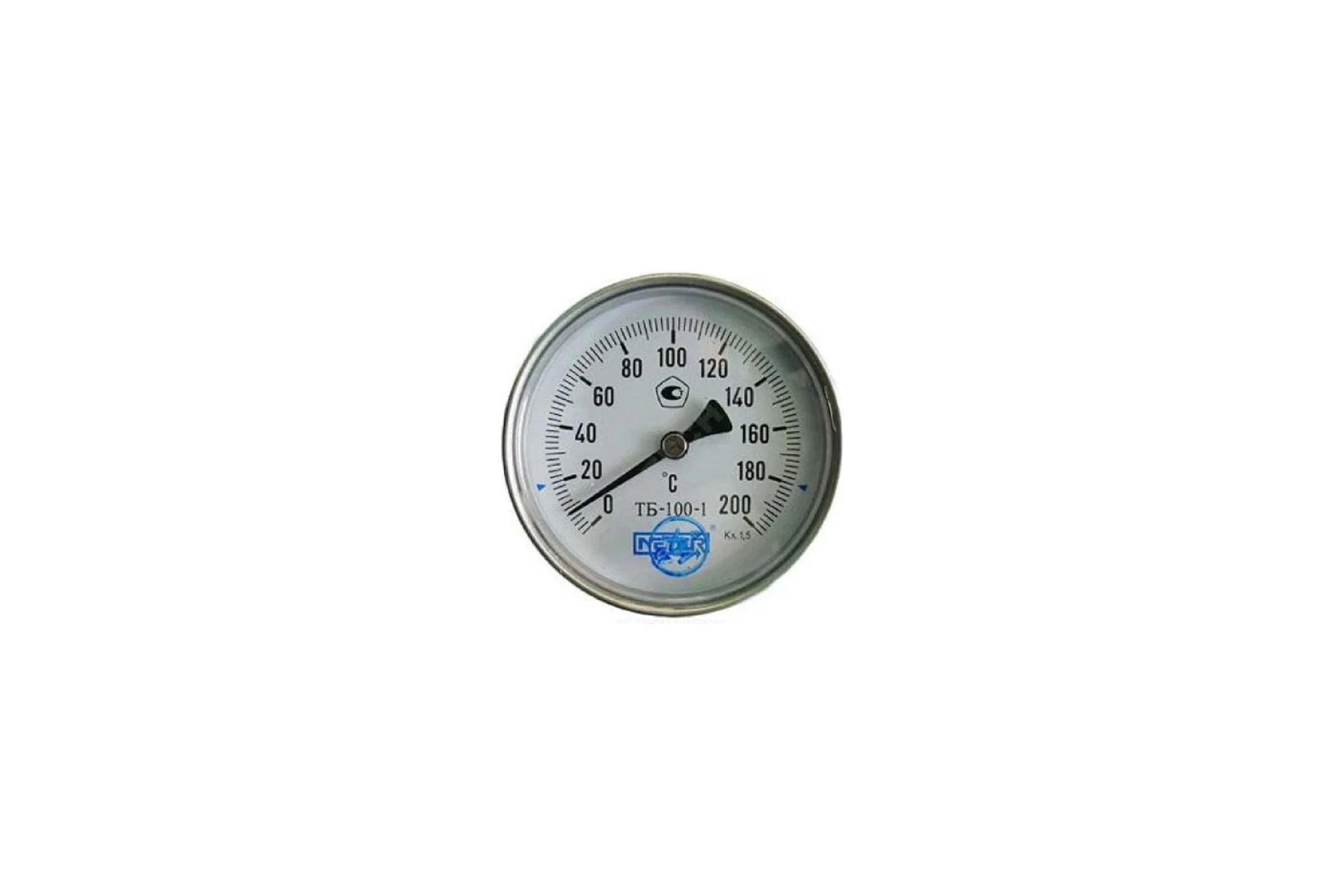 Термометр МЕТЕР ТБ-100-1 T = 0..160 С, L= 100 мм кл.1,5 (с латун.гильзой G1/2) 2551