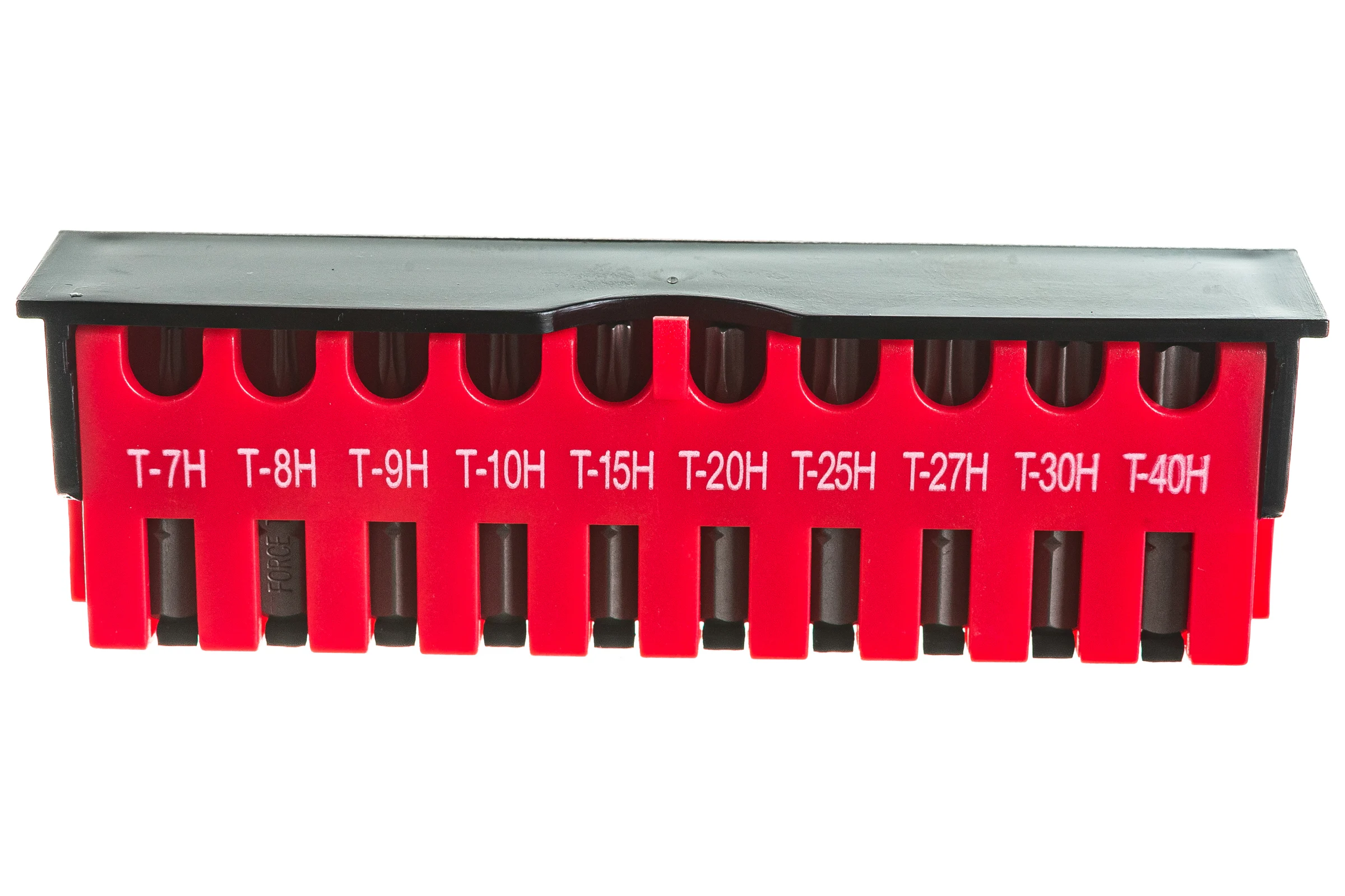 Набор бит TORX с отверстием Т7-Т40, 10 шт. FORCE 21012T
