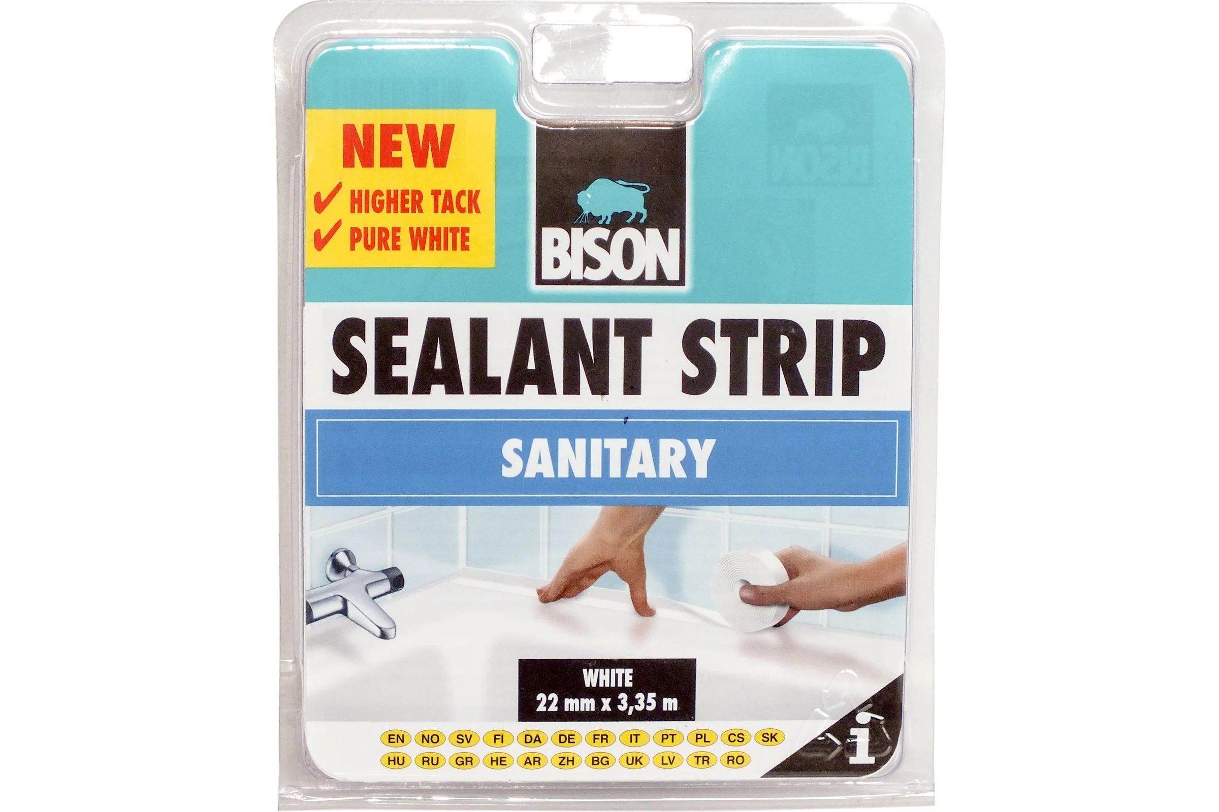 Лента BISON SEALANTSTRIP SANITARY WHITE FPB 22MM*3,35M 6311182
