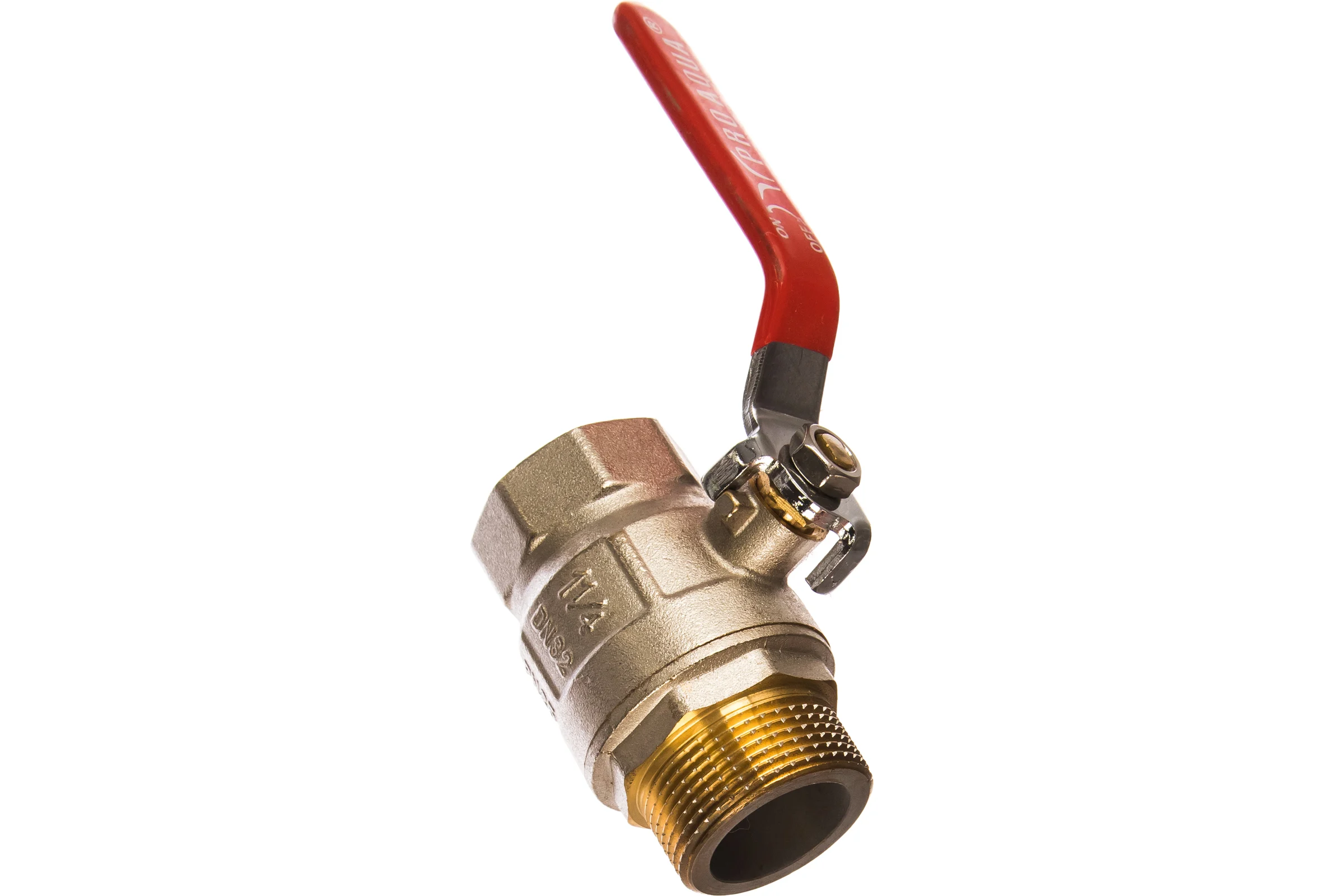 Кран шаровой полнопроходной PRO AQUA Н-В ручка рычаг 1 1/4 FWL53-m32-f32xb
