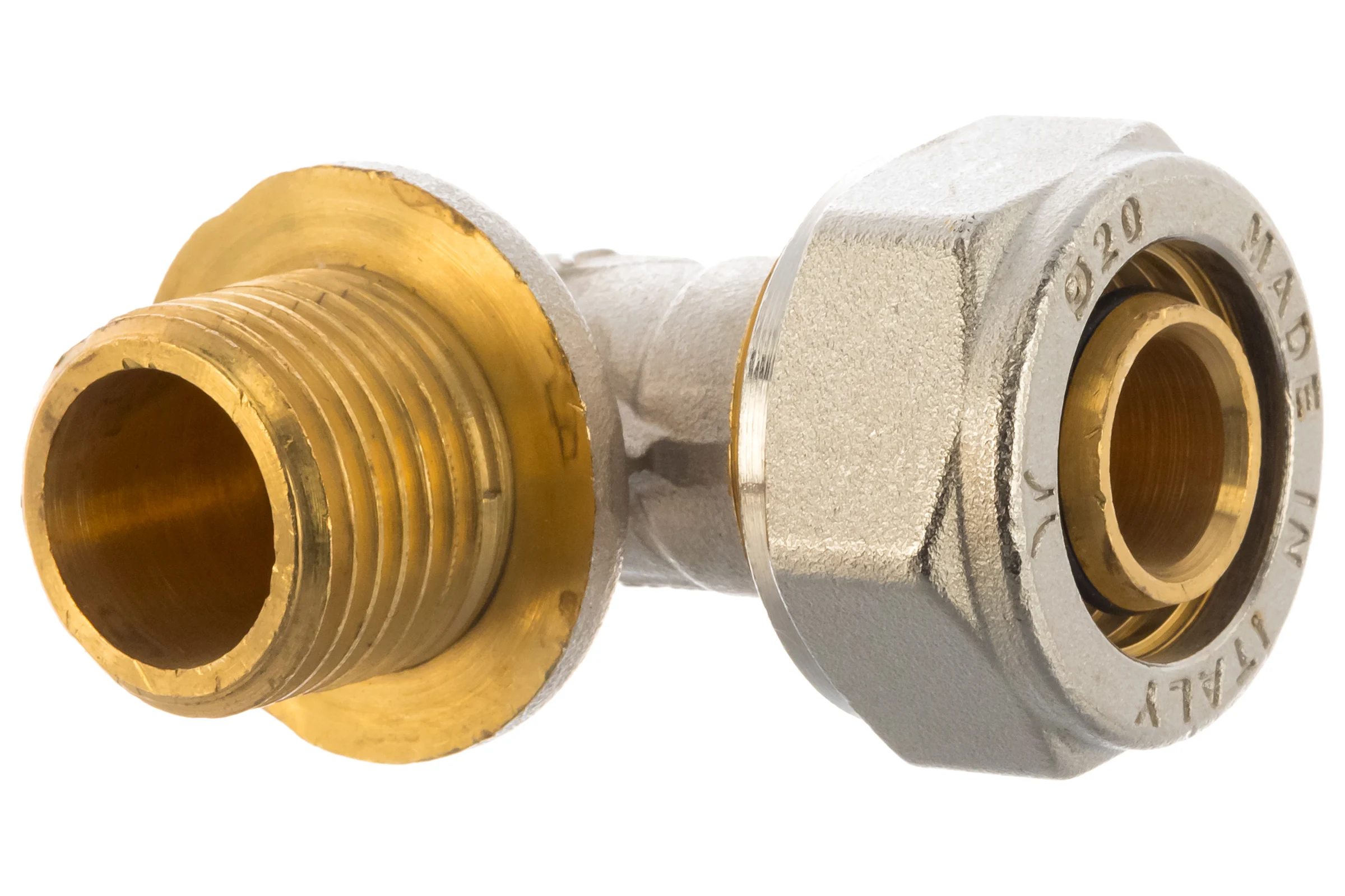 Угольник с НР PRO AQUA компресс. 20x1/2 K02-20-M15