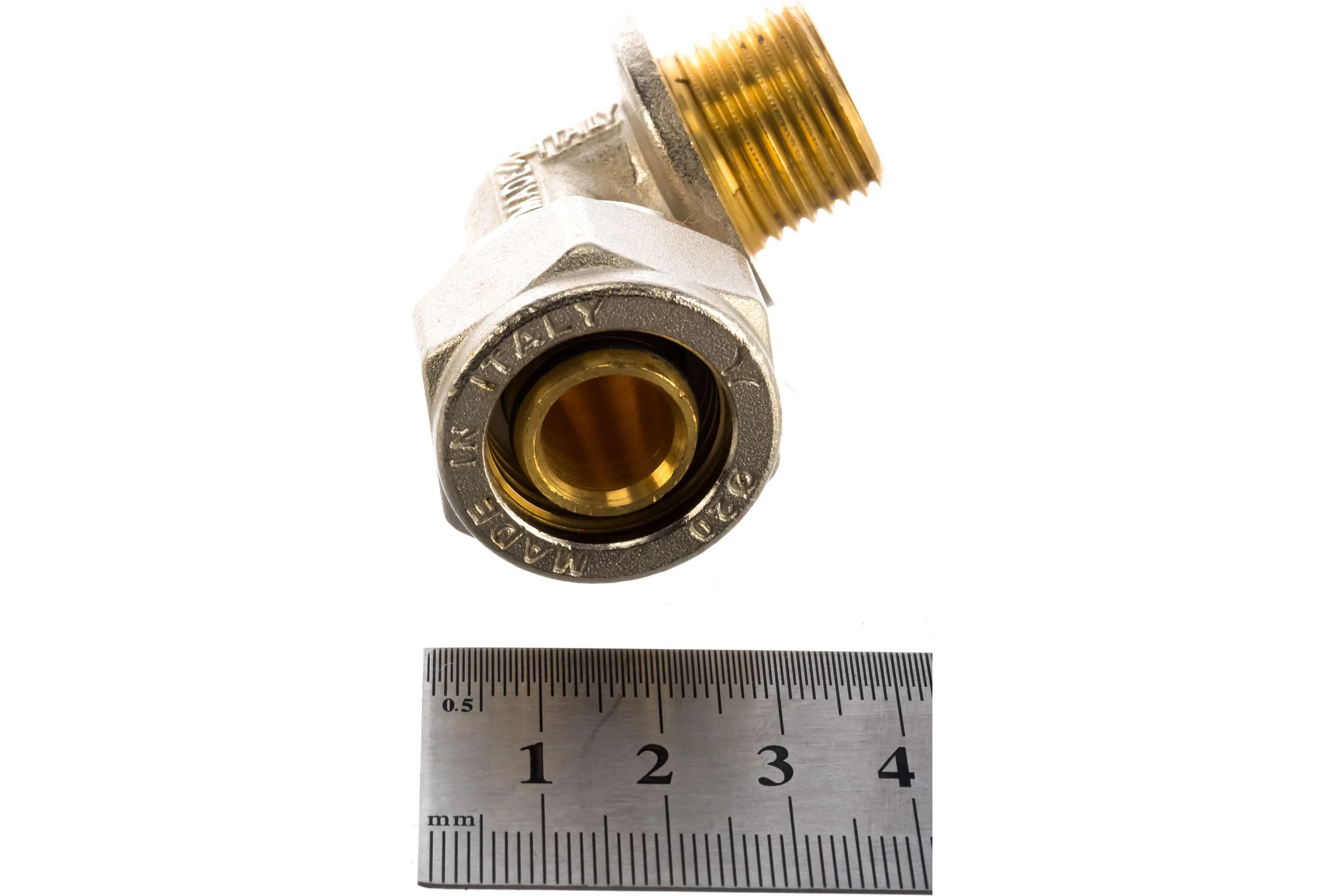 Угольник с НР PRO AQUA компресс. 20x1/2 K02-20-M15