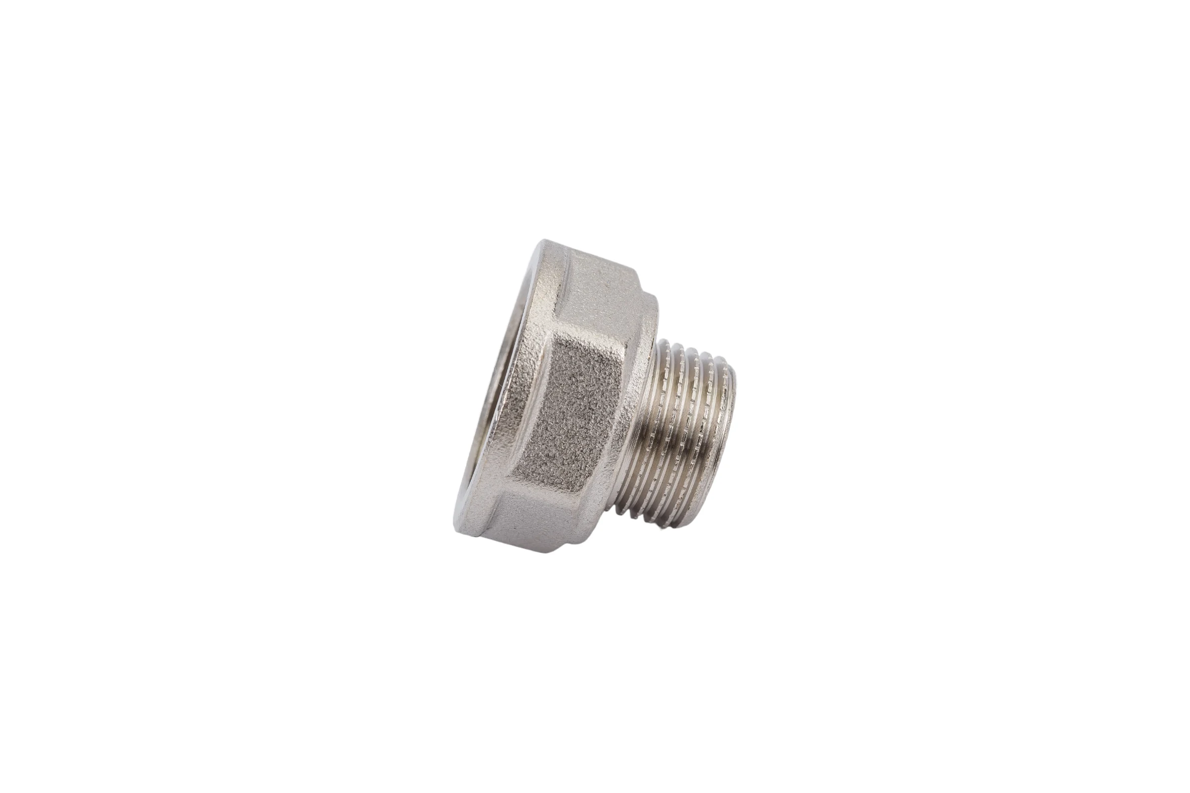 Латунный переход PRO AQUA Н/В резьбовой 3/8 x 1/2 08-M10-F15x