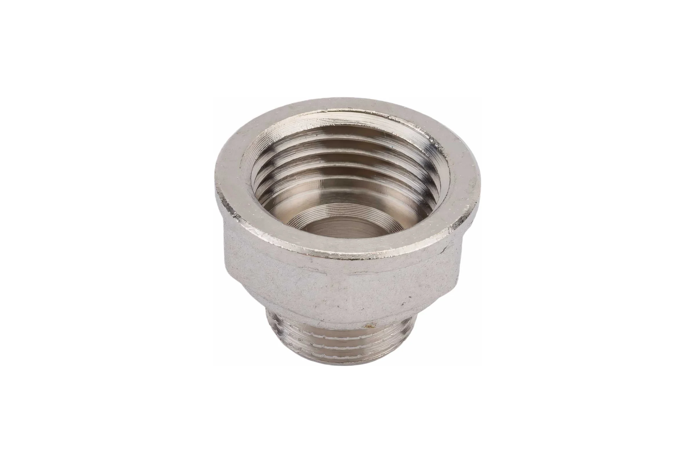 Латунный переход PRO AQUA Н/В резьбовой 3/8 x 1/2 08-M10-F15x