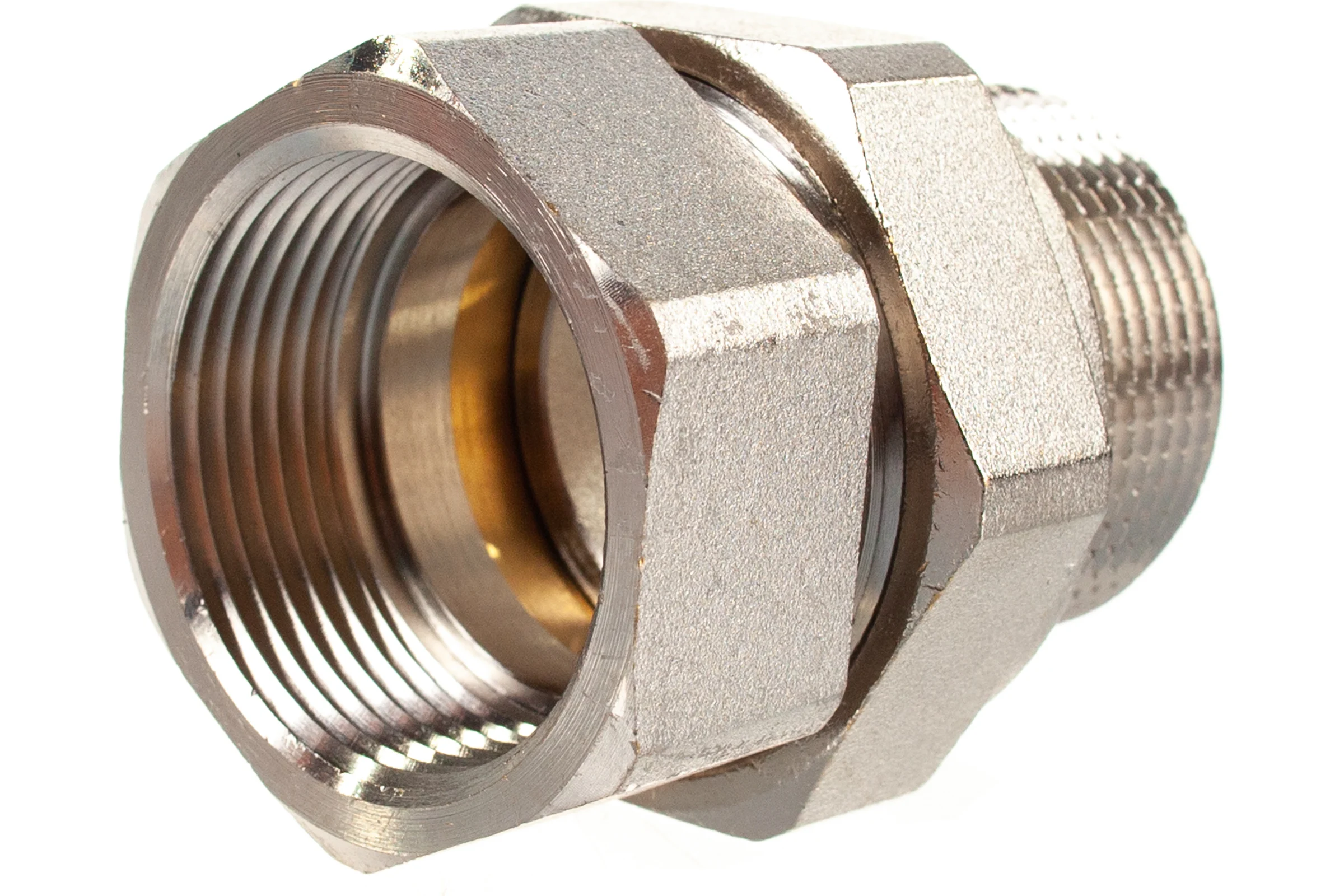 Разъемное прямое резьбовое соединение PRO AQUA Н/В 1 1/4 10-M32-F32xb