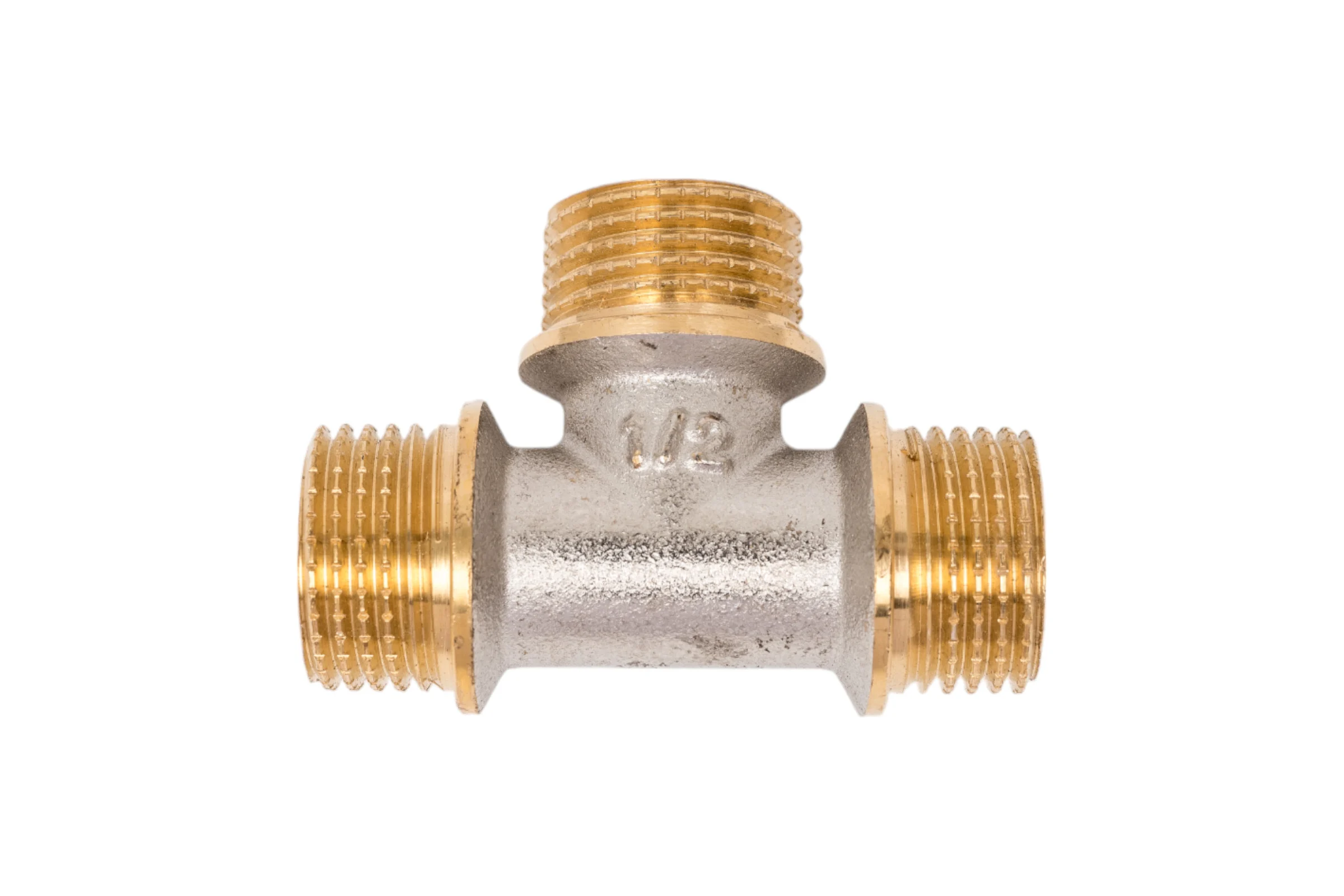 Латунный тройник PRO AQUA НР резьбовой 1/2 03-m15-m15-m15x