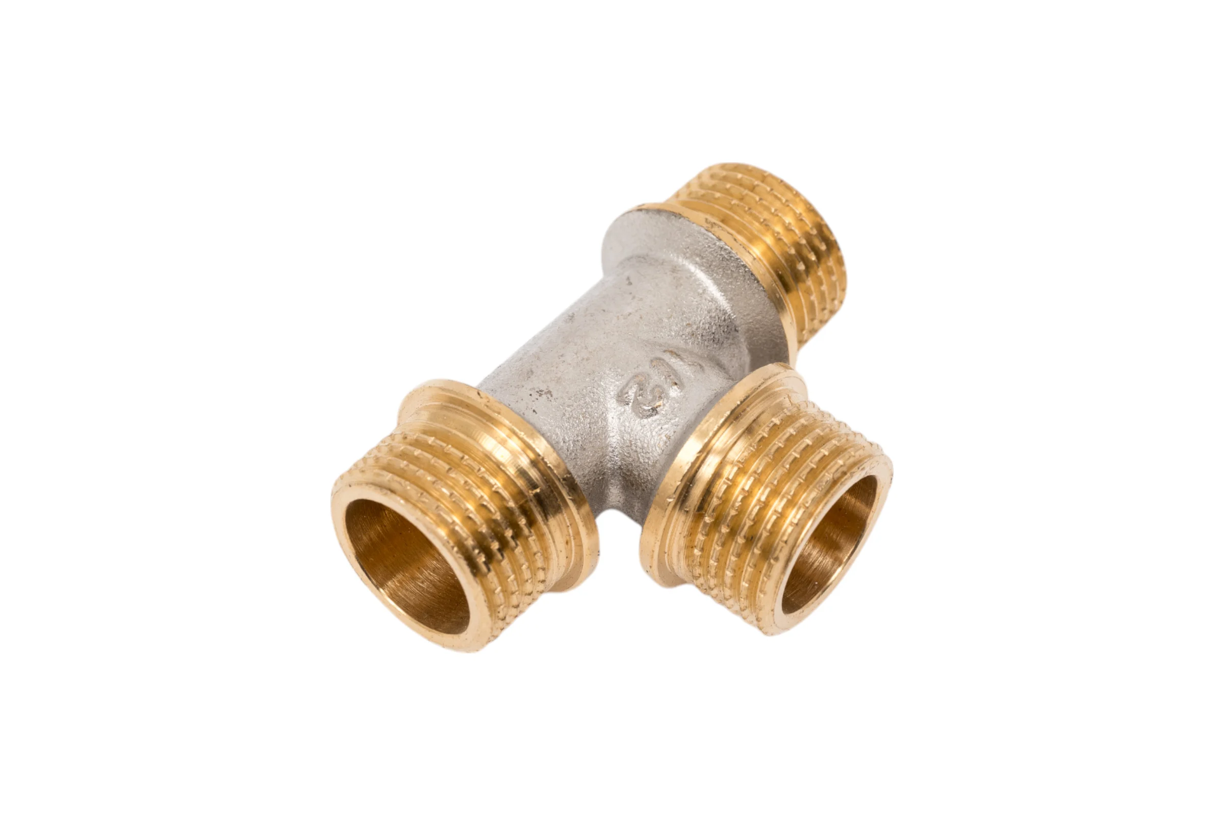 Латунный тройник PRO AQUA НР резьбовой 1/2 03-m15-m15-m15x
