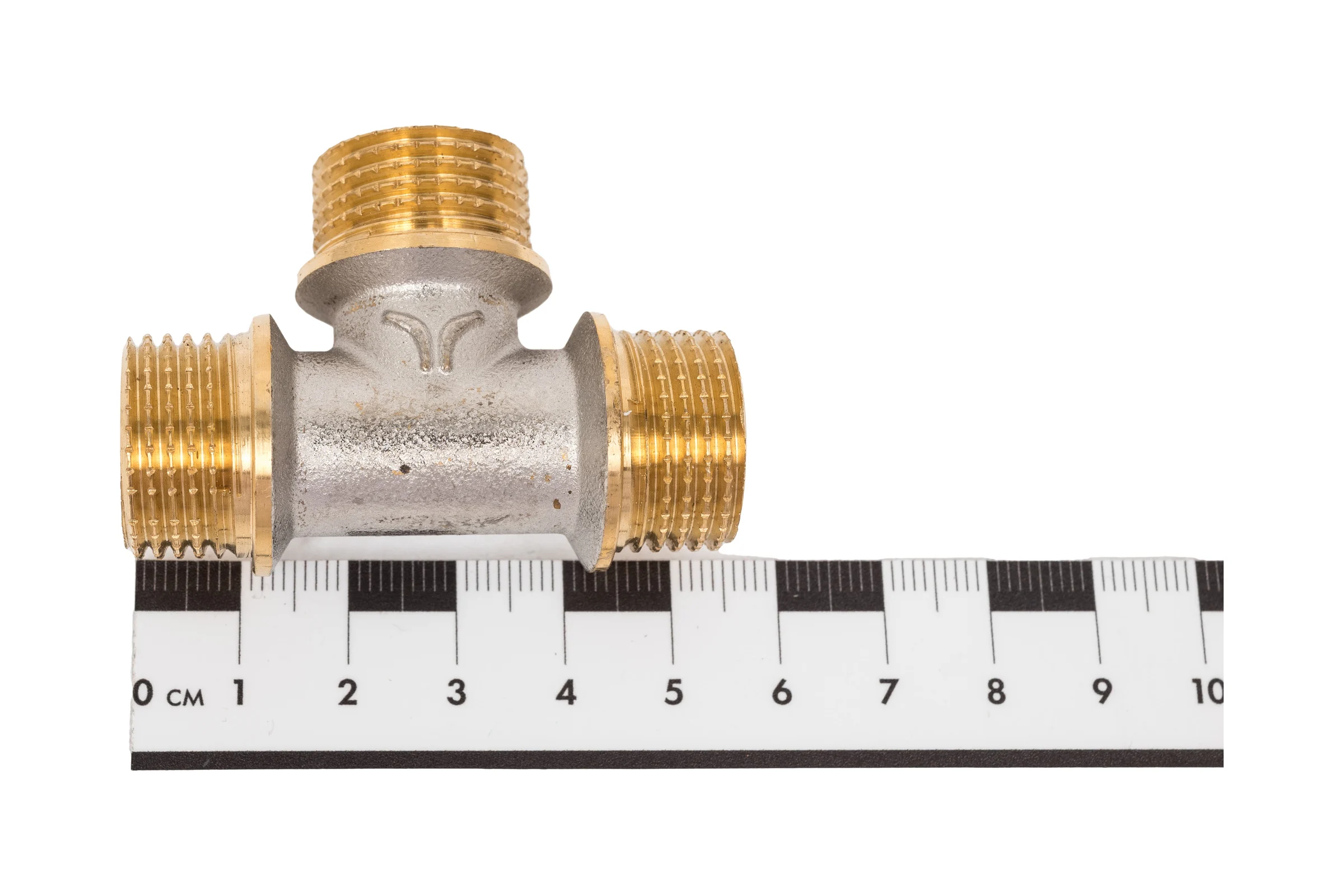 Латунный тройник PRO AQUA НР резьбовой 1/2 03-m15-m15-m15x