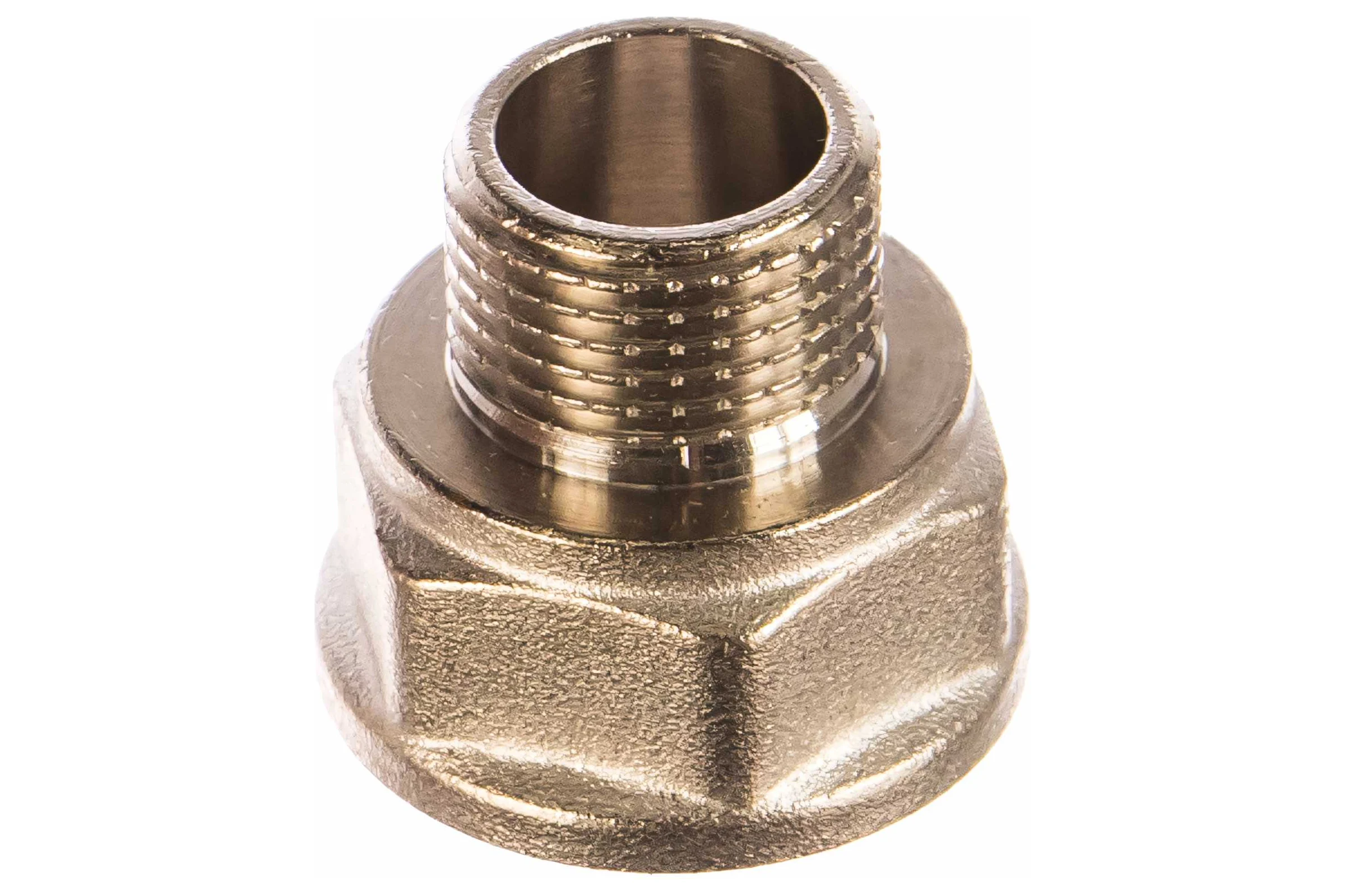 Латунный переход PRO AQUA Н/В резьбовой 1/2 x 3/4 08-M15-F20xb
