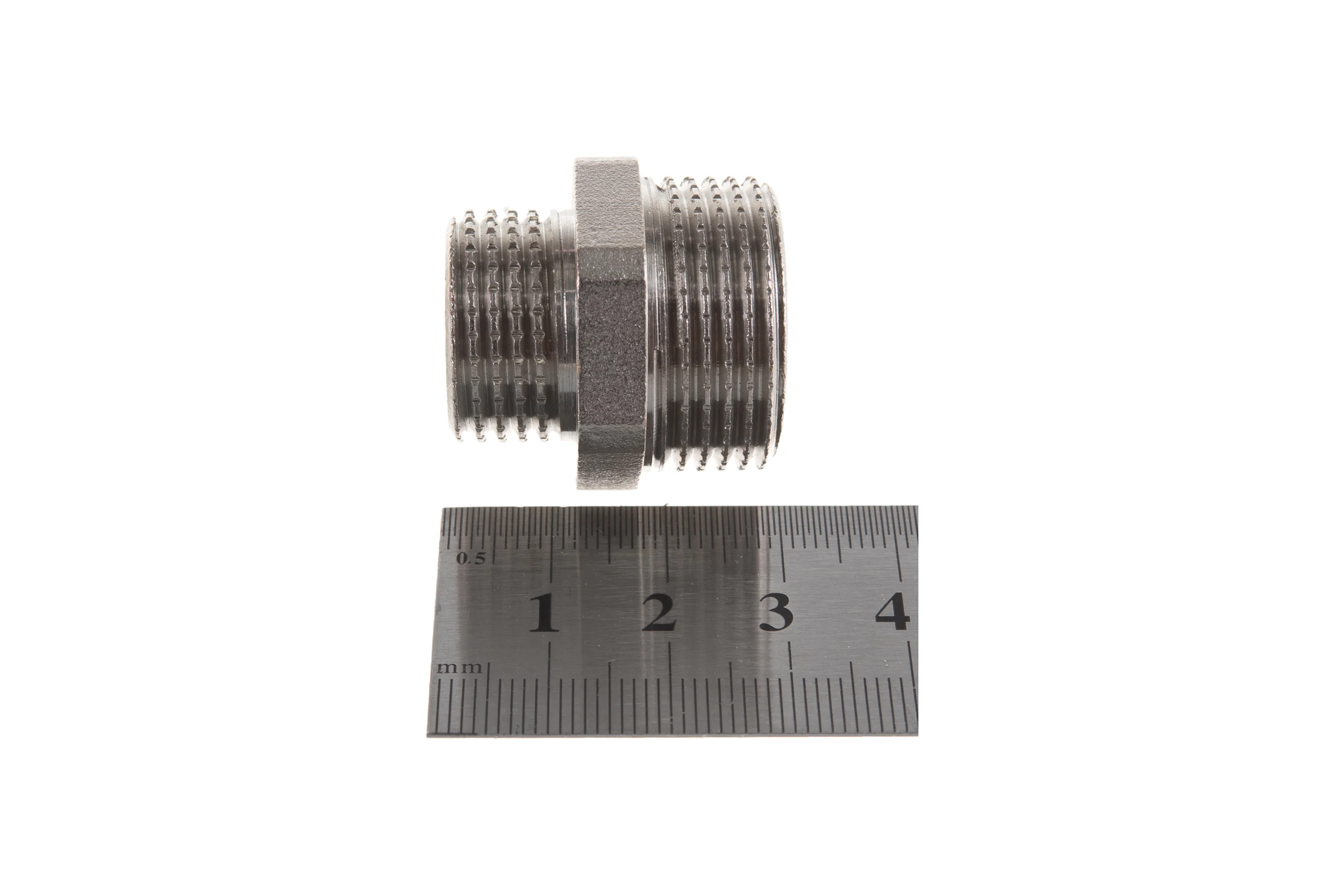 Латунный ниппель PRO AQUA НР резьбовой переходной 1/2x3/4 06-M20-M15xb