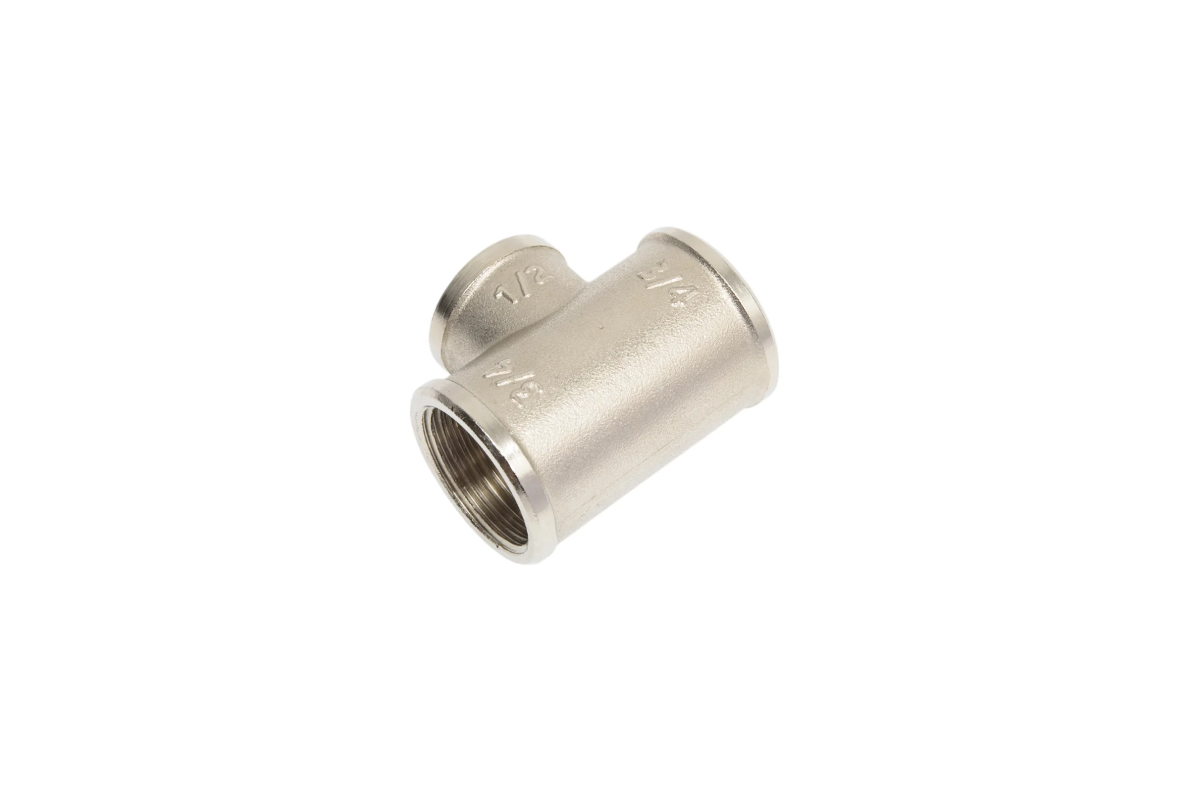Латунный тройник PRO AQUA ВР резьбовой переходной 3/4x1/2x3/4 03-F20-F15-F20xb