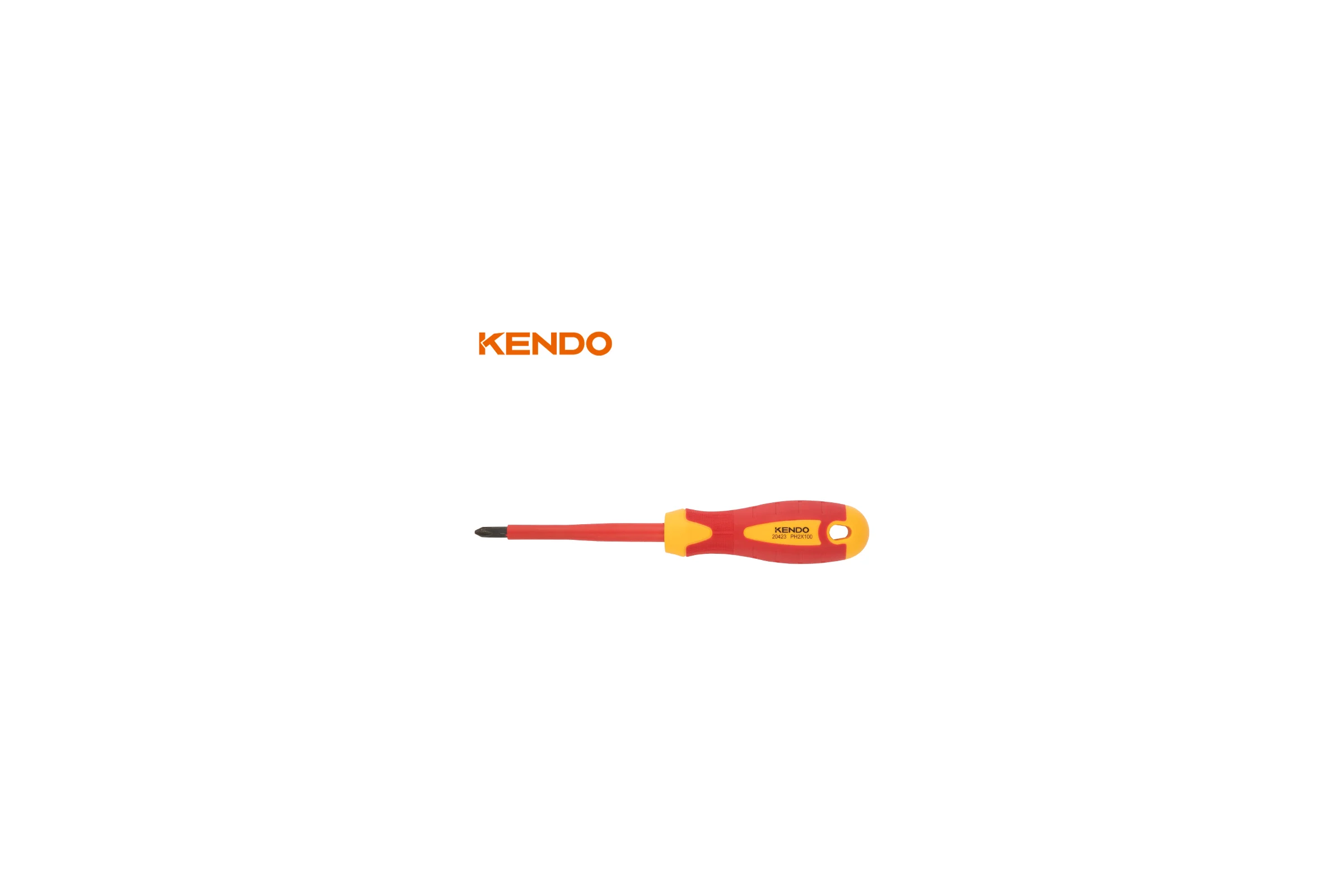 Диэлектрическая отвертка KENDO VDE PH1х80 мм 20422