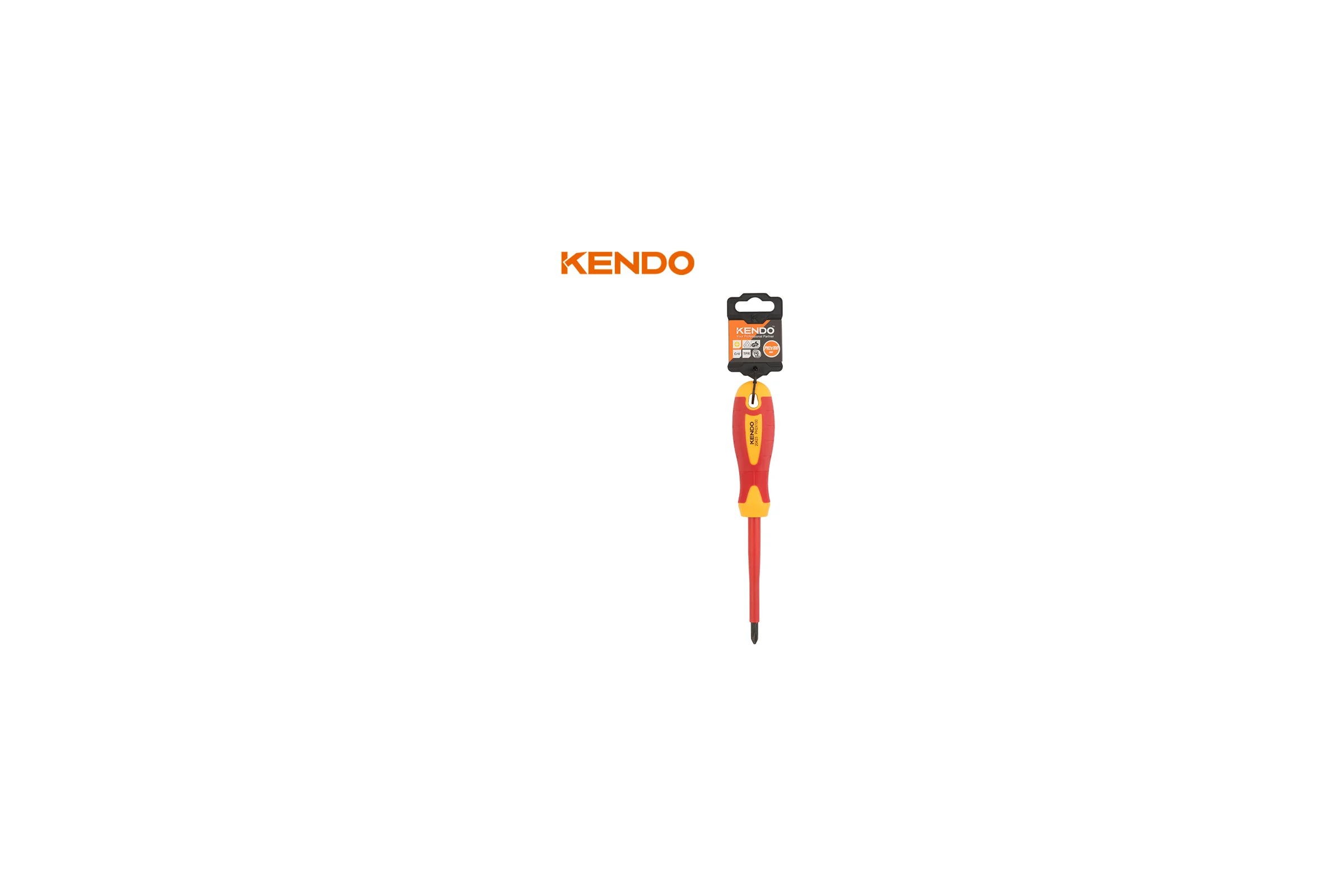 Диэлектрическая отвертка KENDO VDE PH1х80 мм 20422