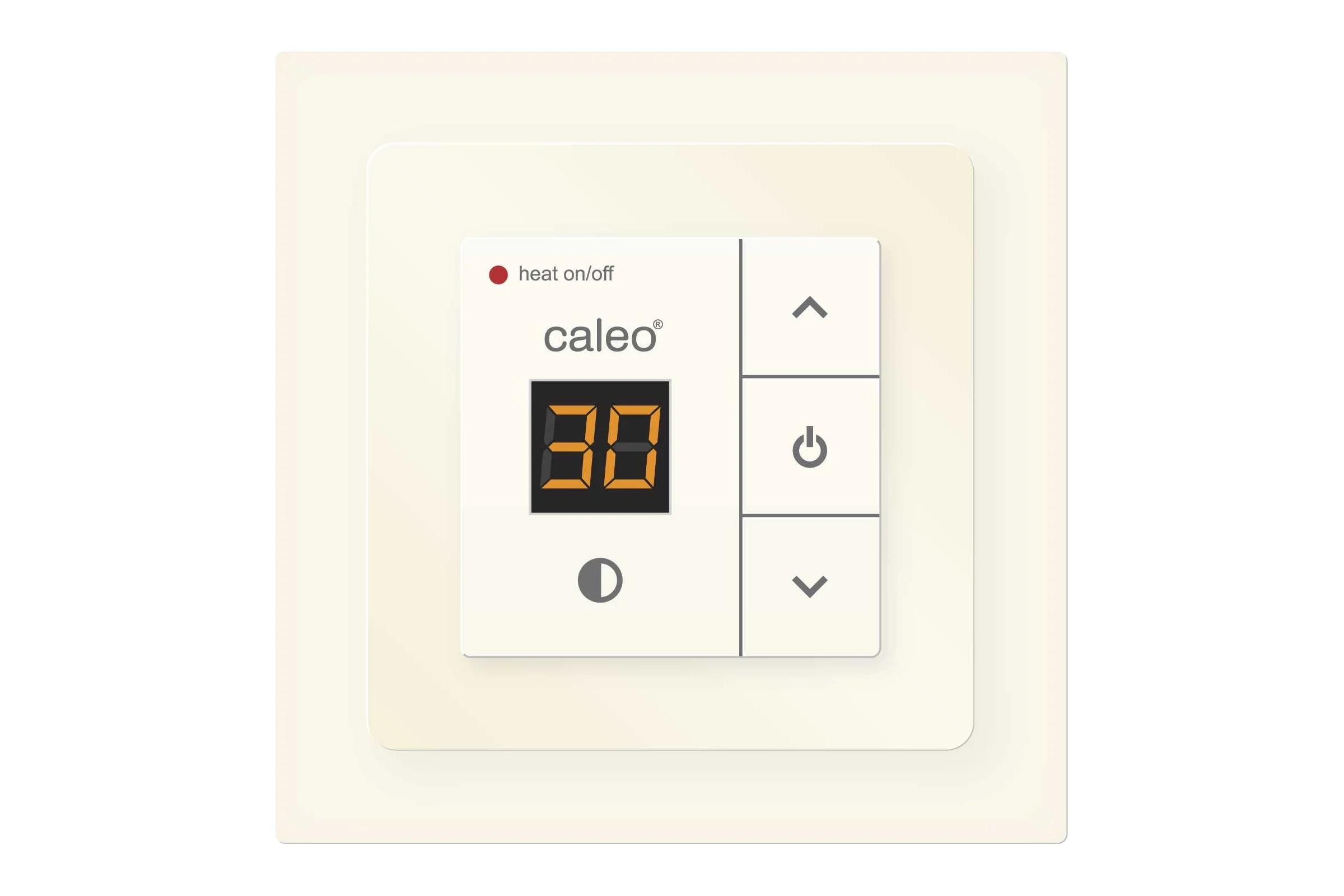 Терморегулятор Caleo 720 бежевый с адаптерами, встраиваемый цифровой, 3,5 кВт КА000001912