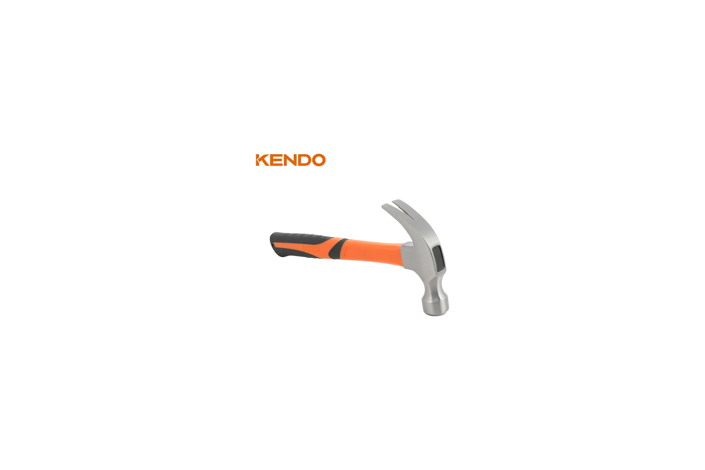 Молоток-гвоздодер с фиберглассовой рукояткой KENDO 225 гр 25107