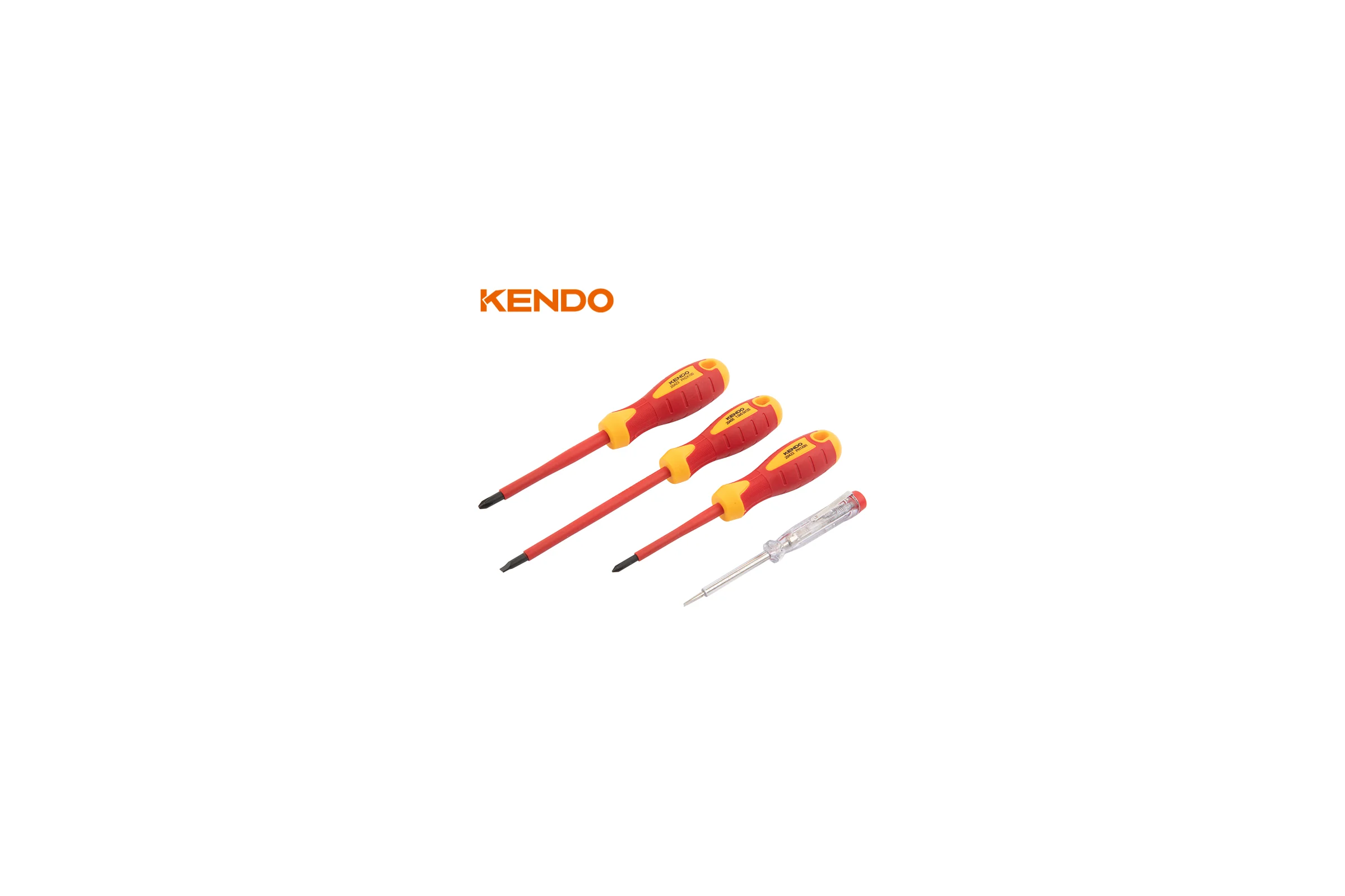 Набор диэлектрических отверток KENDO 4 шт 1000В 20481