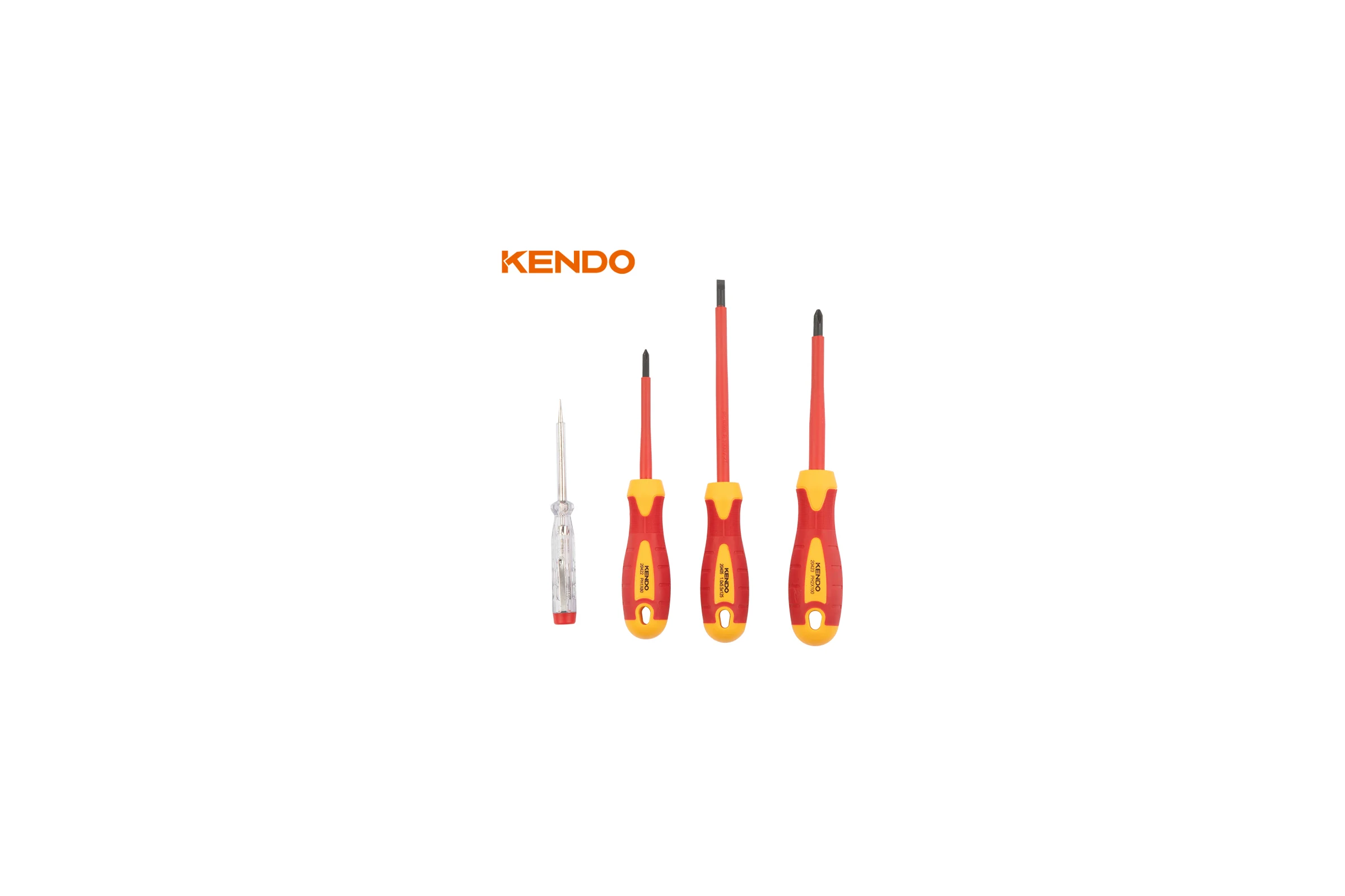 Набор диэлектрических отверток KENDO 4 шт 1000В 20481