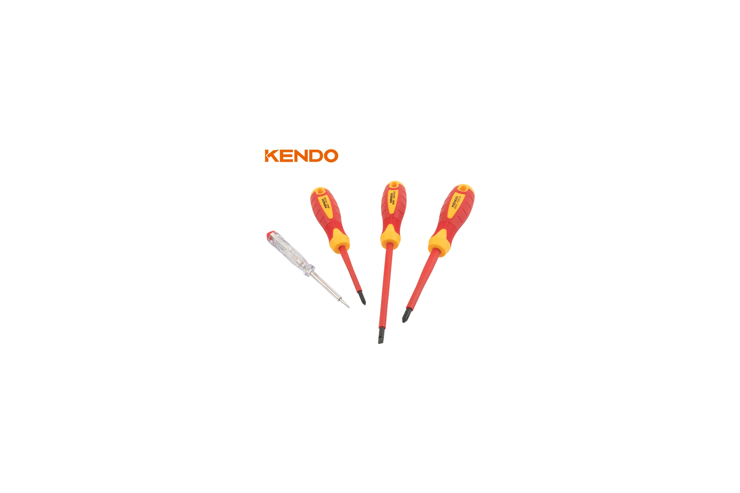 Набор диэлектрических отверток KENDO 4 шт 1000В 20481