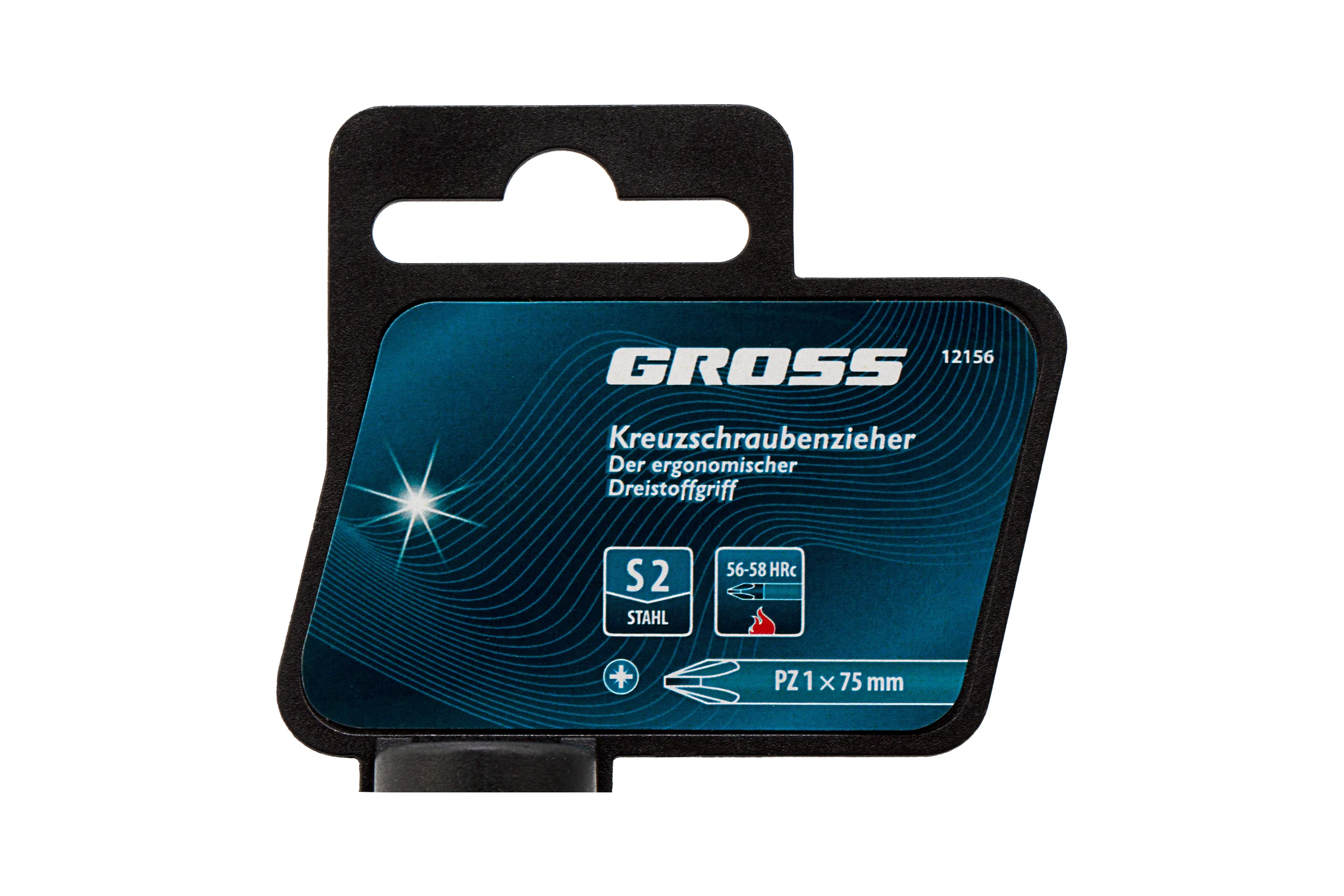 Отвертка GROSS PZ1x75 мм 12156