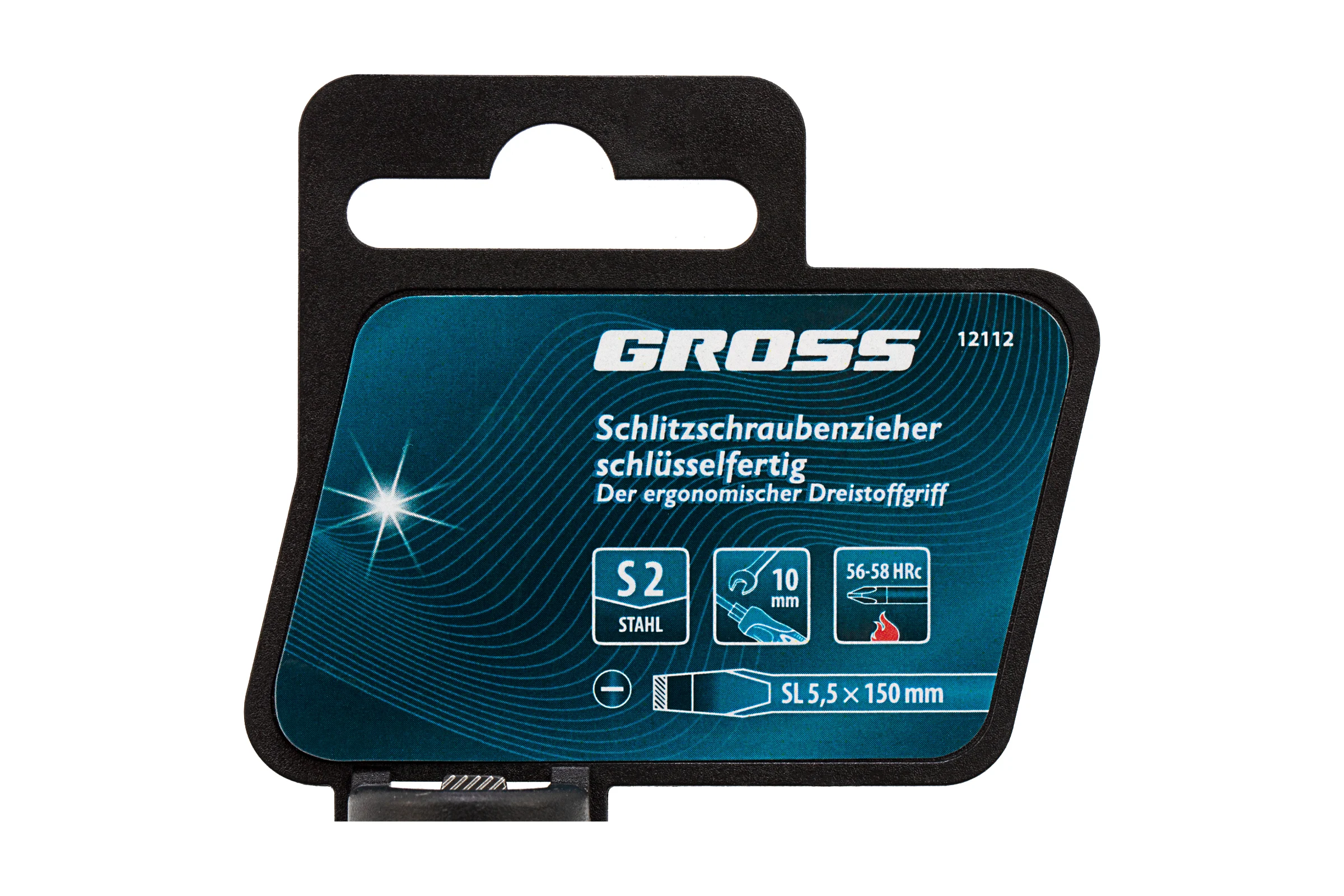 Отвертка GROSS SL5.5x150 мм 12112