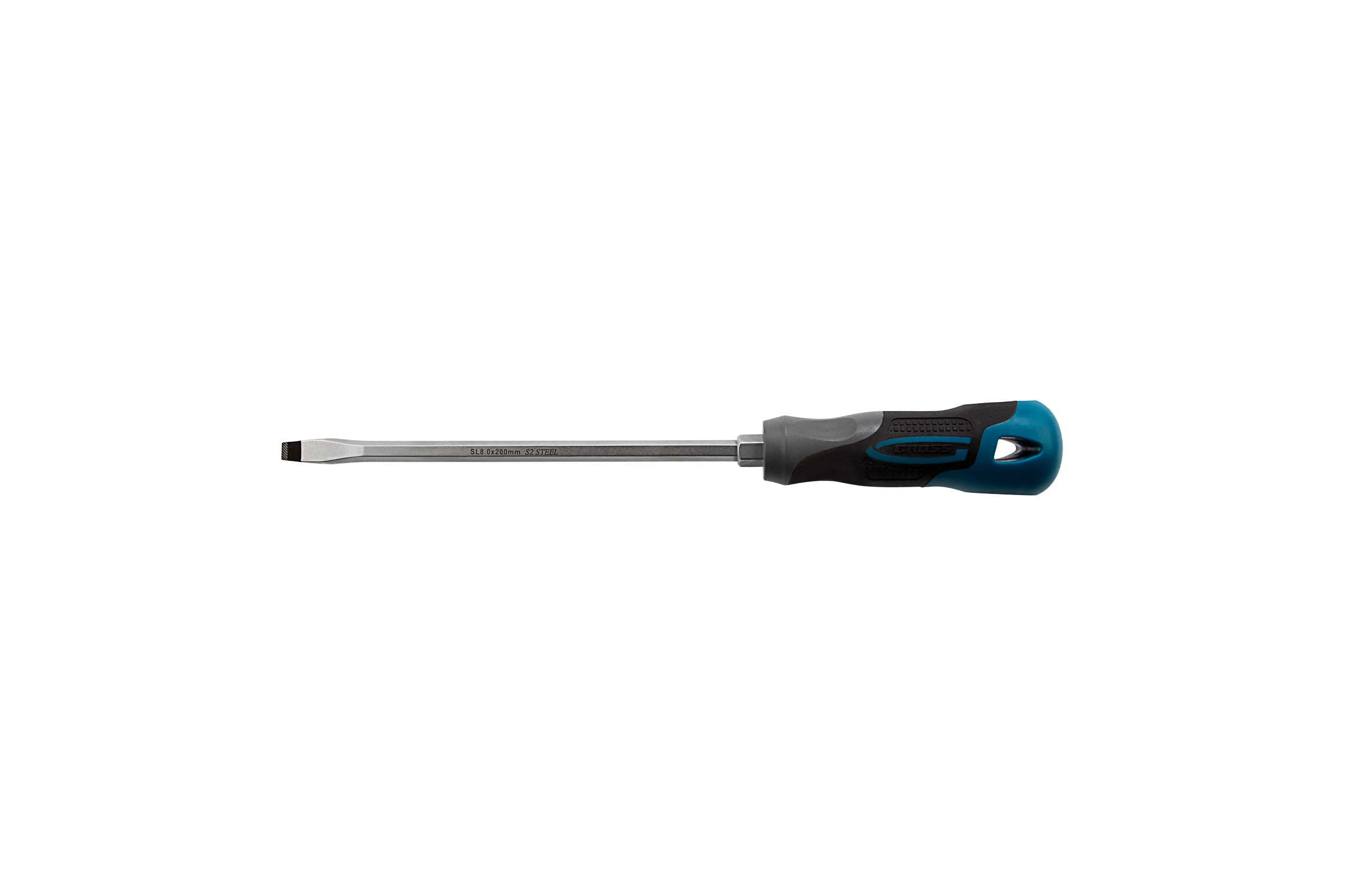 Отвертка GROSS SL8.0x200 мм 12123