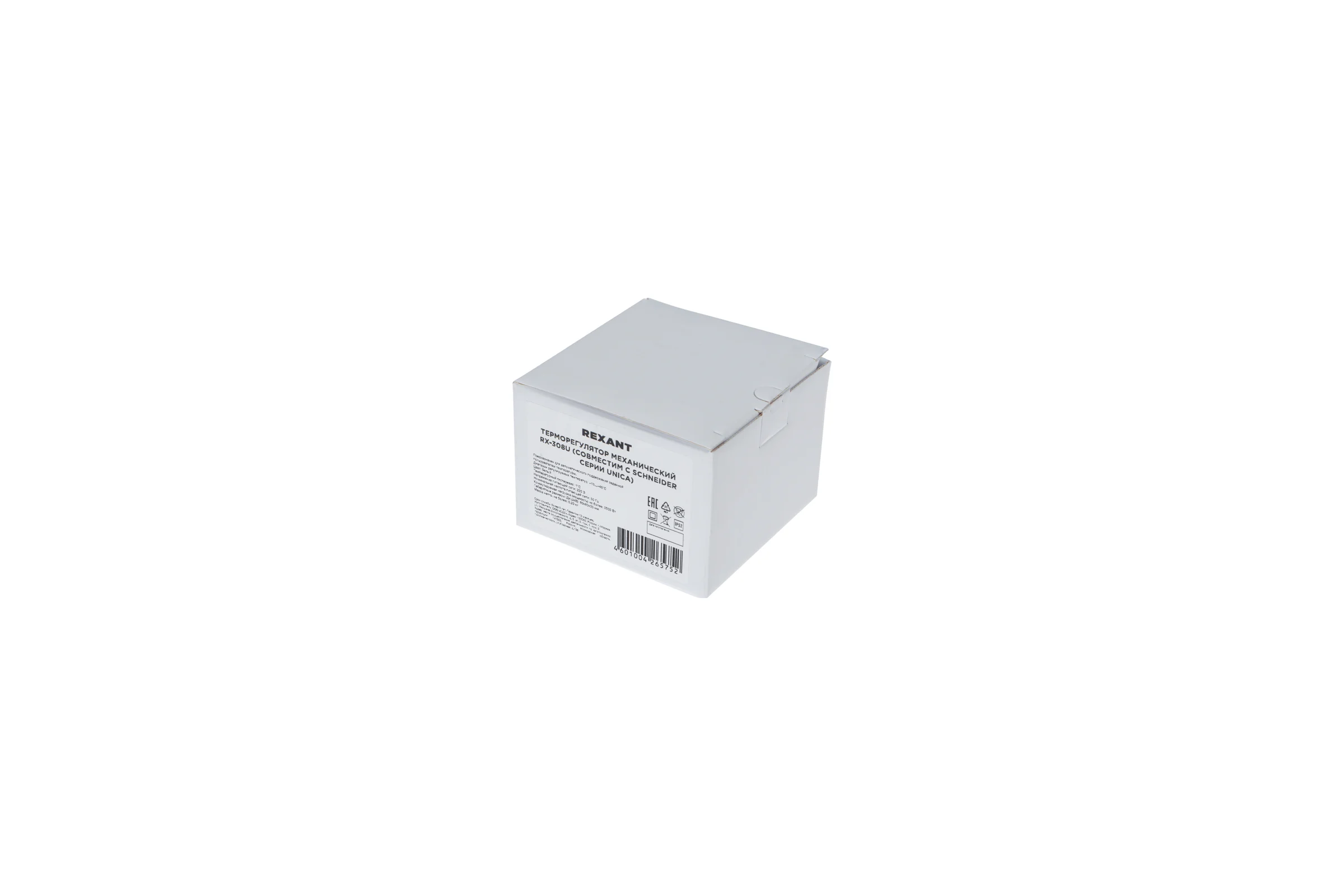 Терморегулятор механический REXANT rx-308u белый (совместим с schneider серии unica) 51-0823