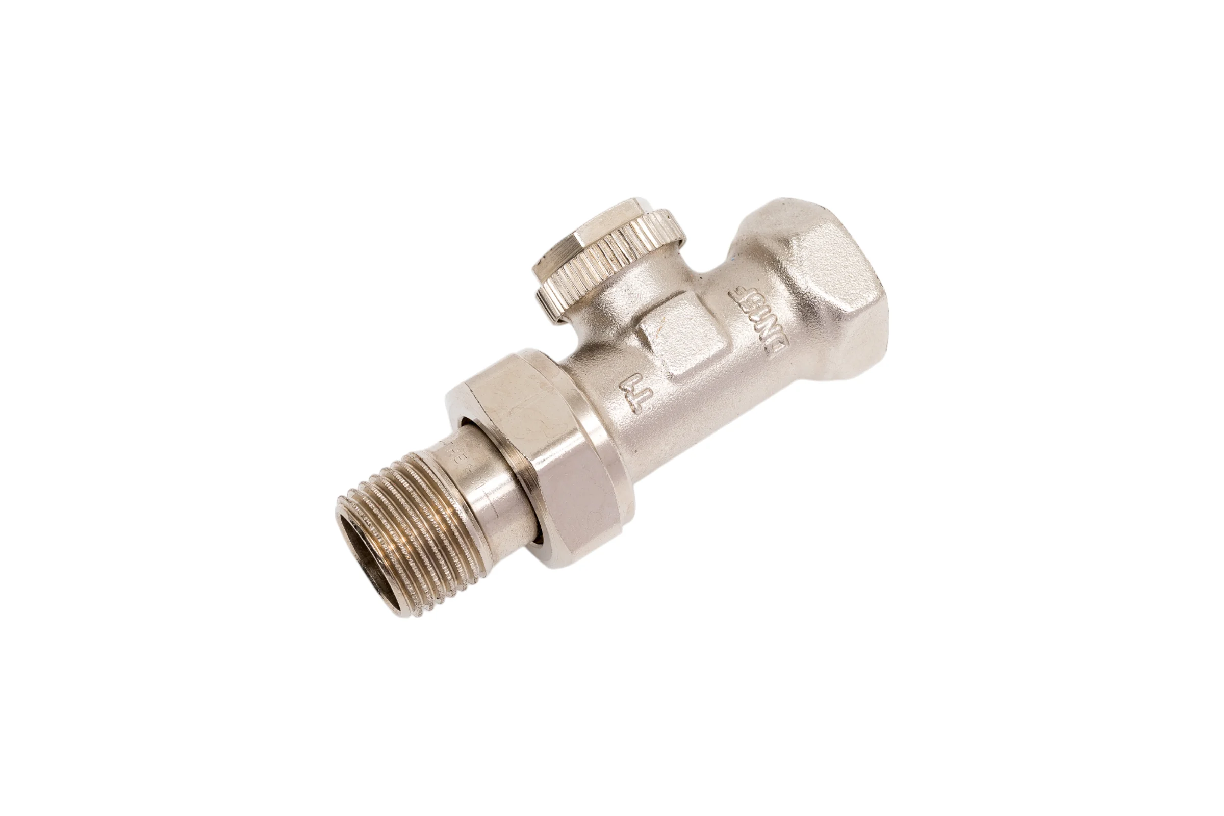 Отсекающий прямой вентиль ELSEN 1/2", 1/2", ВН, никелированный EVR07.3411