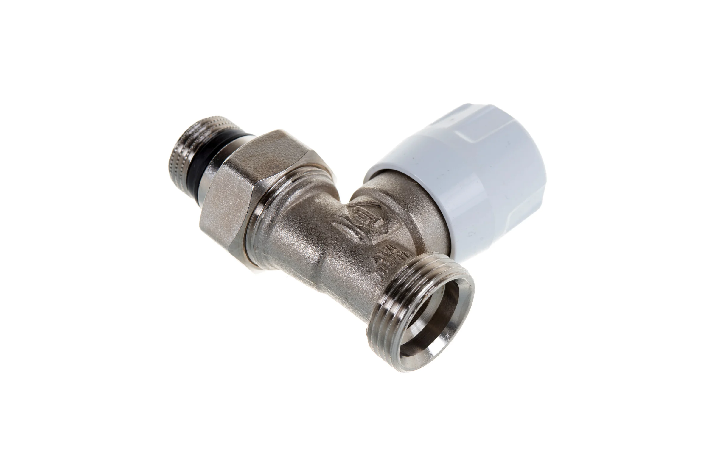 Ручной прямой вентиль ELSEN 3/4", 1/2", Н ЕК-Н, никелированный EVR01.3411