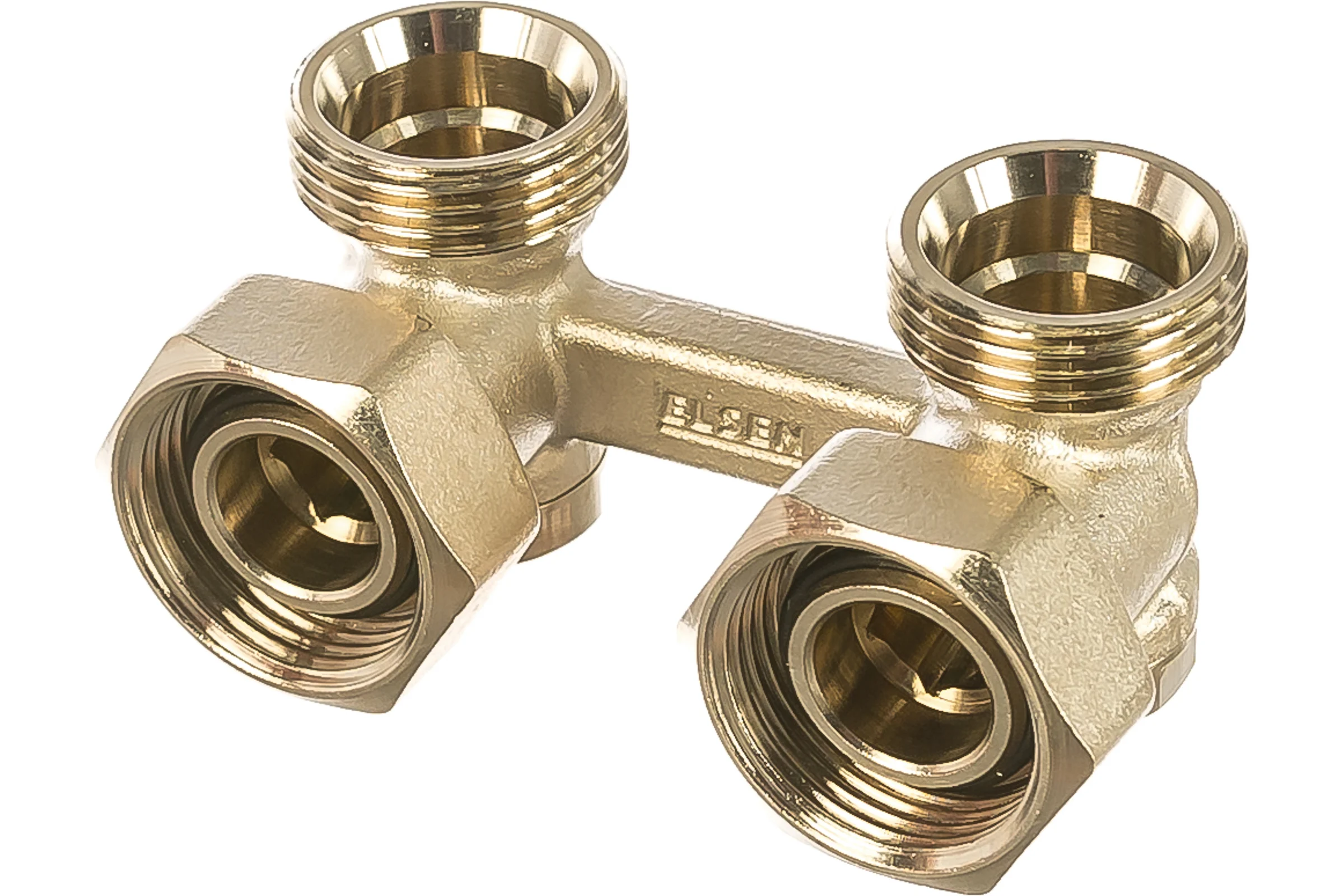 Угловой H-образный вентиль ELSEN 3/4", 3/4", Н ЕК-НГ ЕК EVR05.3412