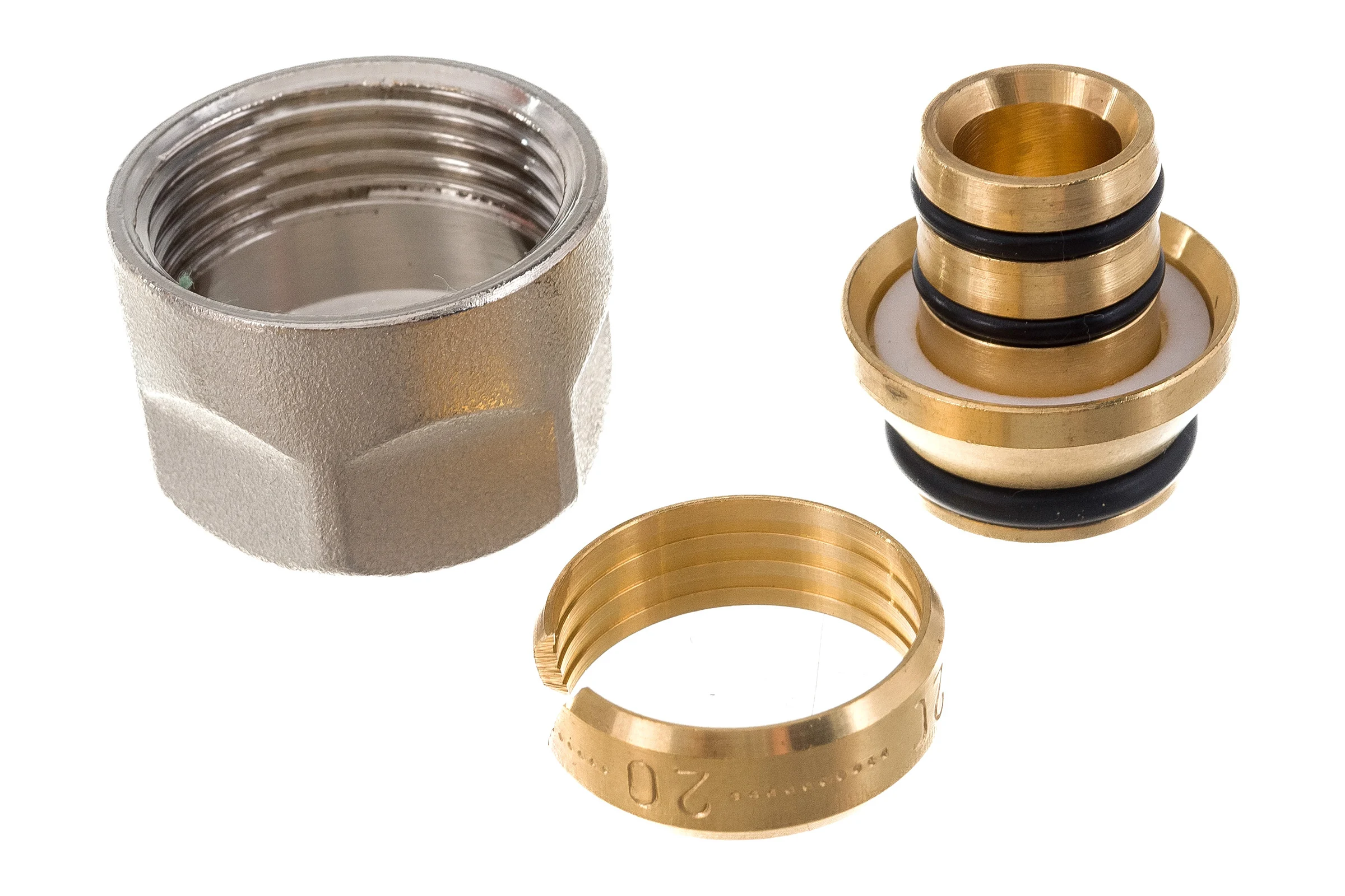 Резьбозажимное соединение ELSEN НГ ЕК, 3/4", 20 x 2,8, латунь, для PEX труб EFB01.2028EK
