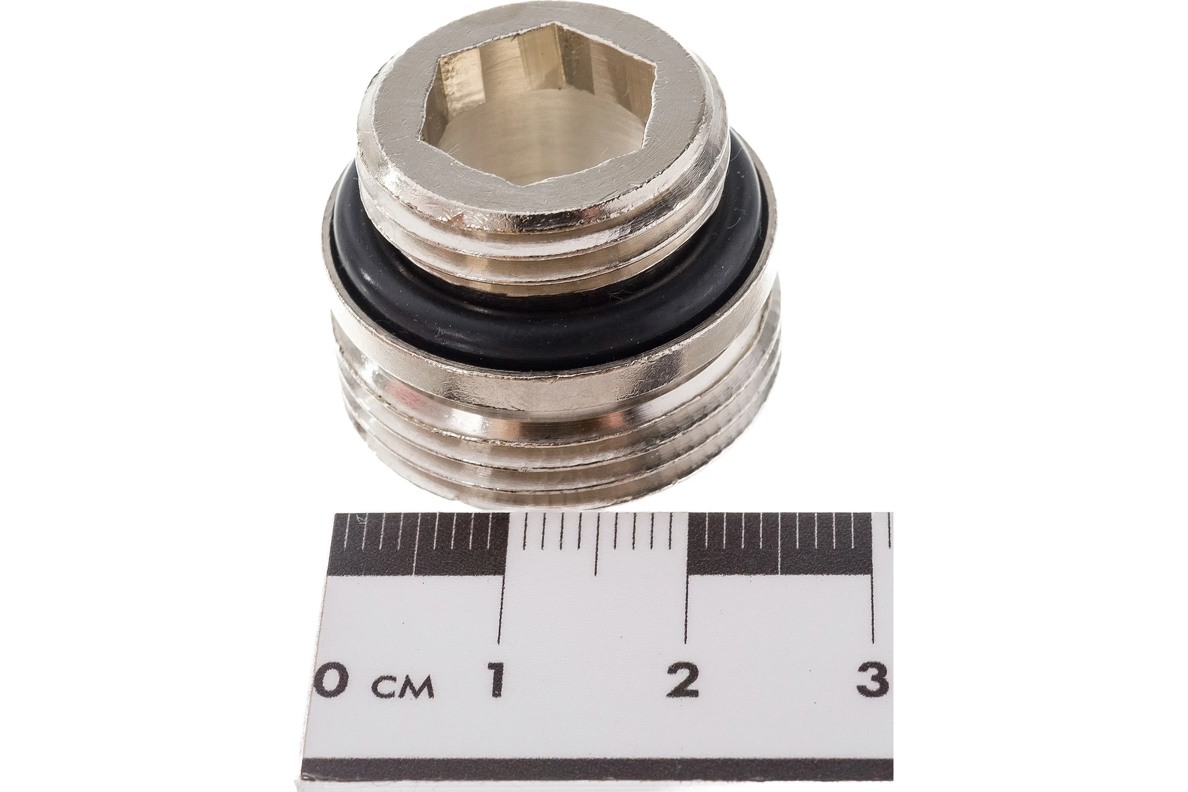 Переходной ниппель с уплотнением ELSEN 1/2"Oring - 3/4"ЕК, никелированный EVR04.0004
