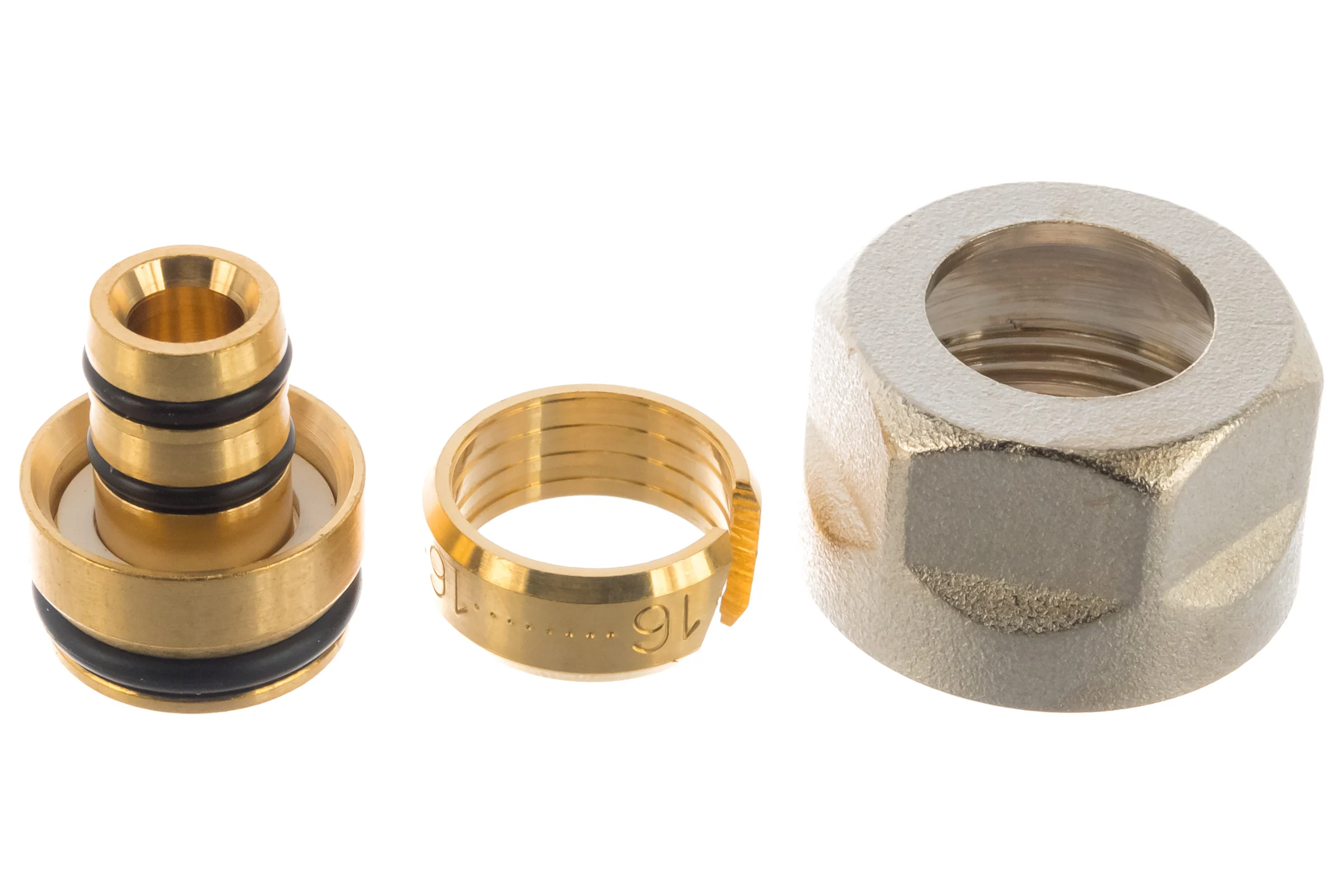Резьбозажимное соединение ELSEN НГ ЕК, 3/4", 16 x 2,2, латунь, для PEX труб EFB01.1622EK