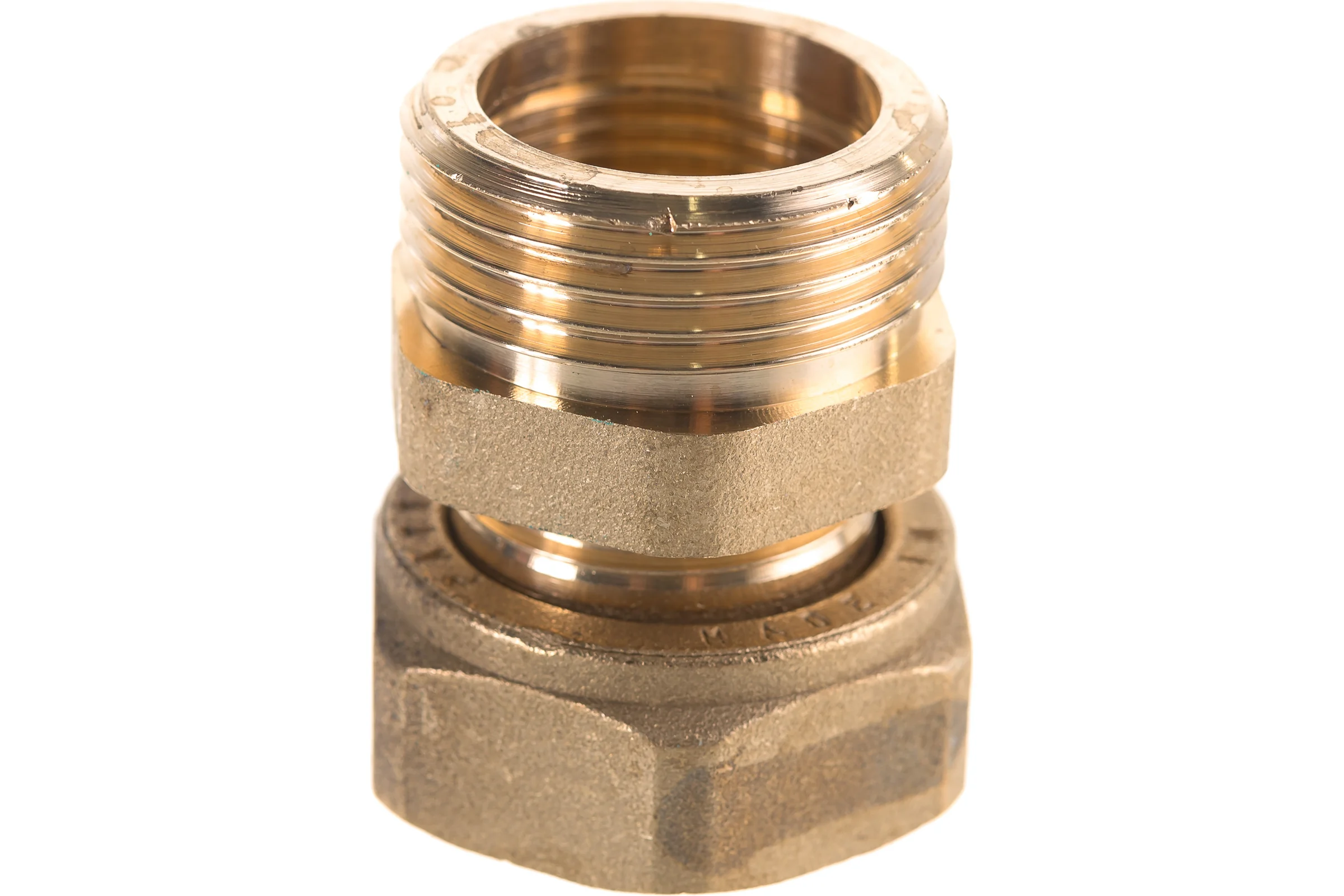 Сгон американка ELSEN прямой, НВ, 3/4", 3/4", латунь, с плоским уплотнением EBF26.34