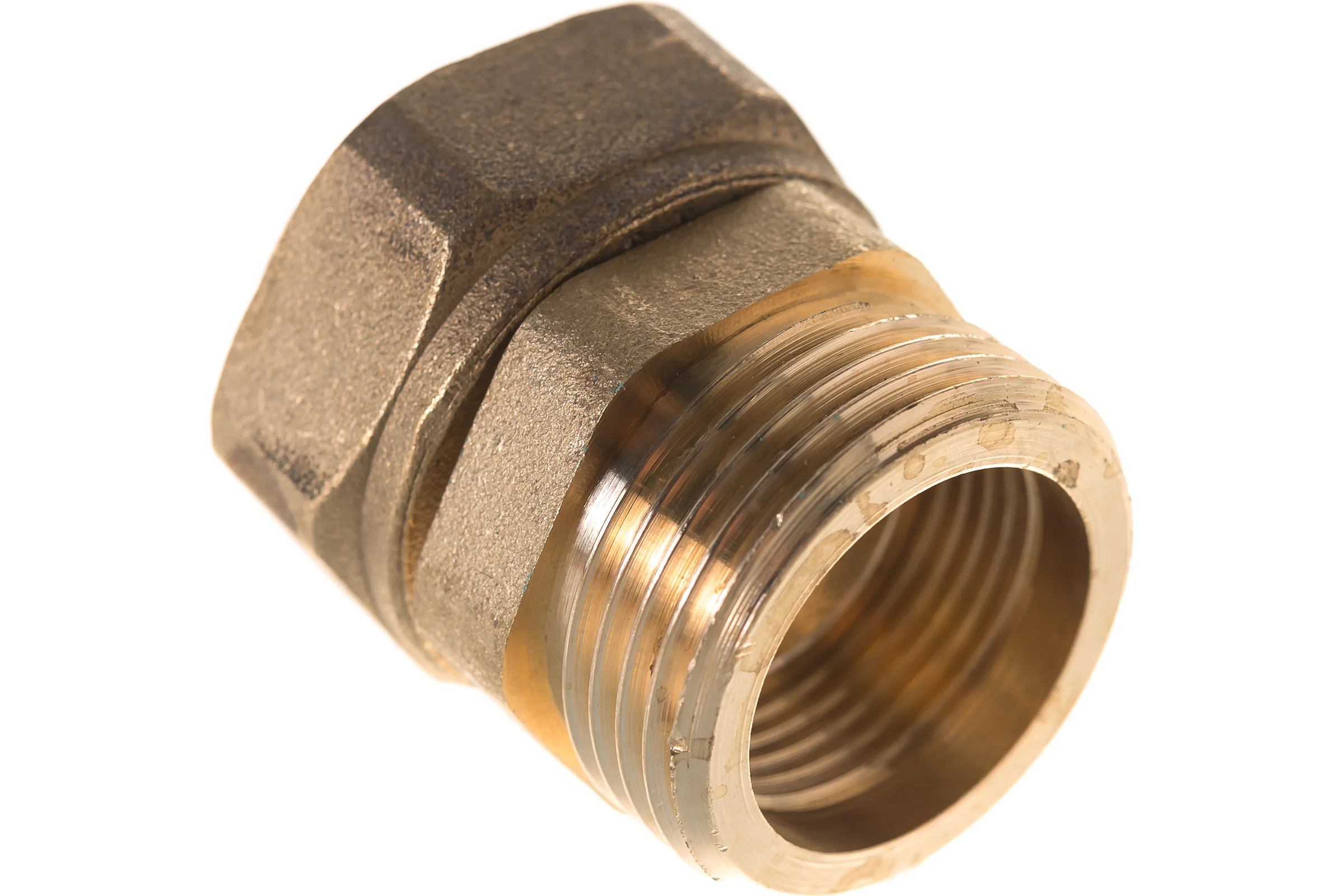 Сгон американка ELSEN прямой, НВ, 3/4", 3/4", латунь, с плоским уплотнением EBF26.34