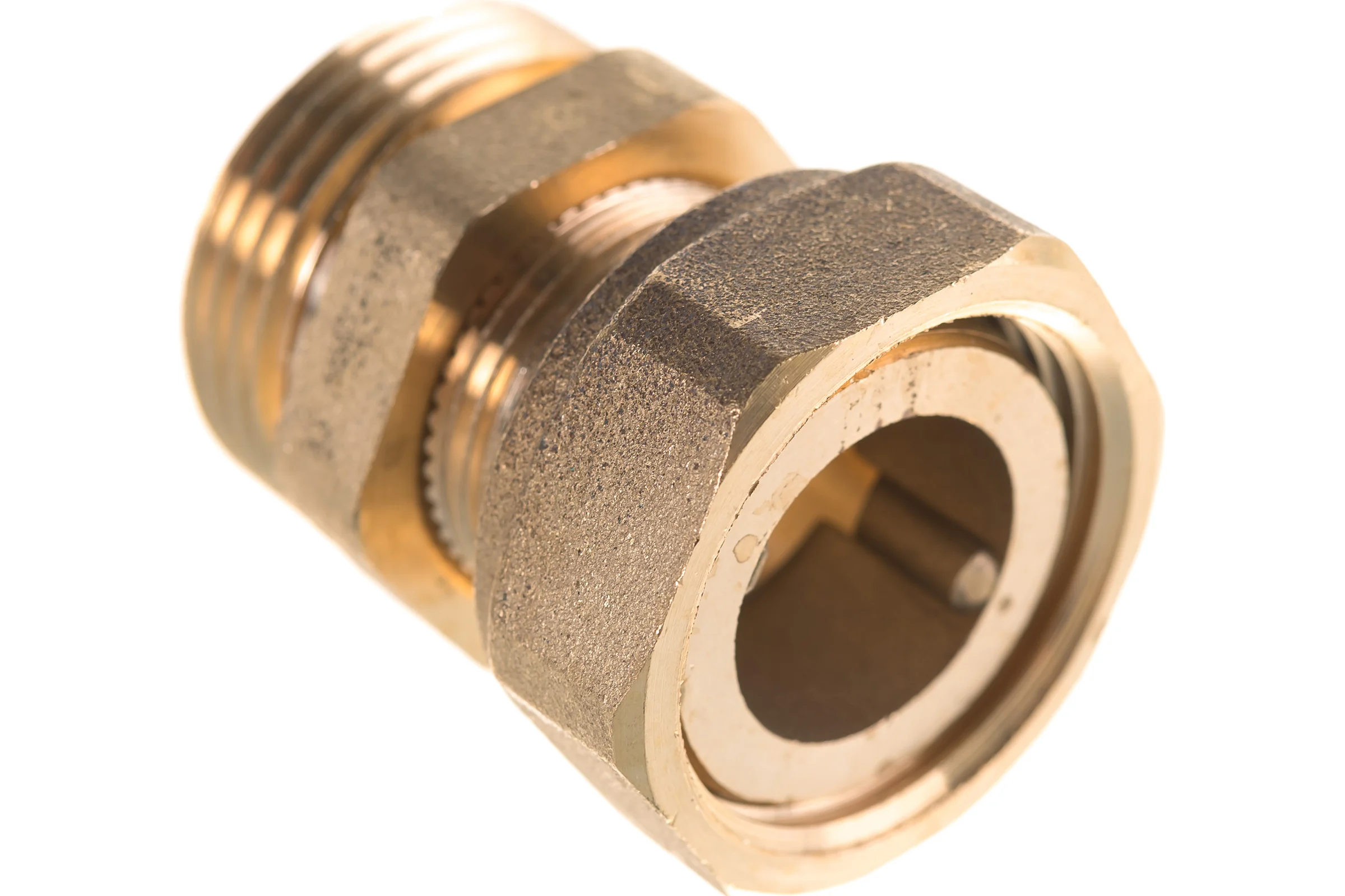 Сгон американка ELSEN прямой, НВ, 3/4", 3/4", латунь, с плоским уплотнением EBF26.34