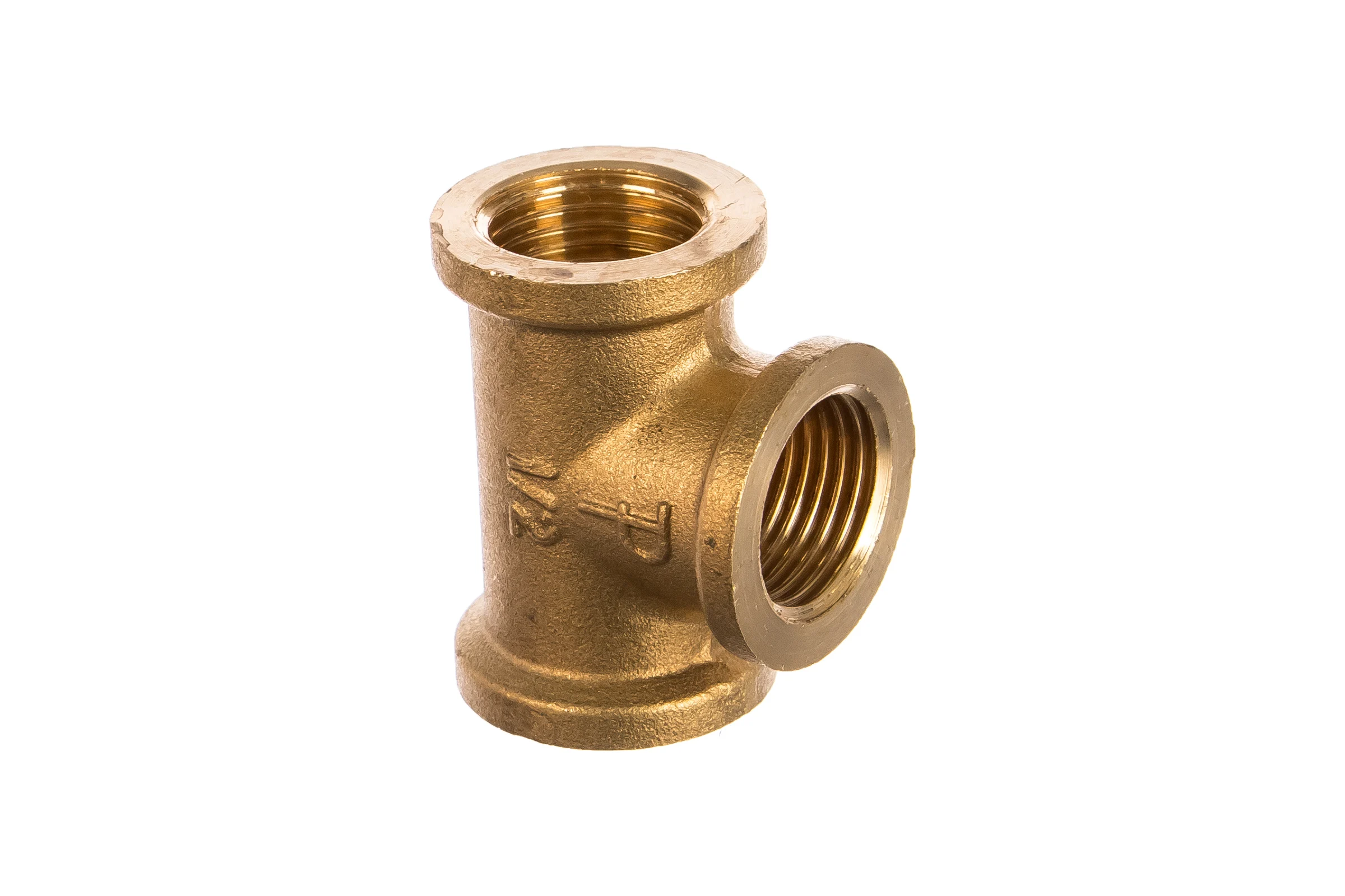 Равнопроходной тройник ELSEN ВВВ, 1/2", 1/2", 1/2", латунь, EBF07.12