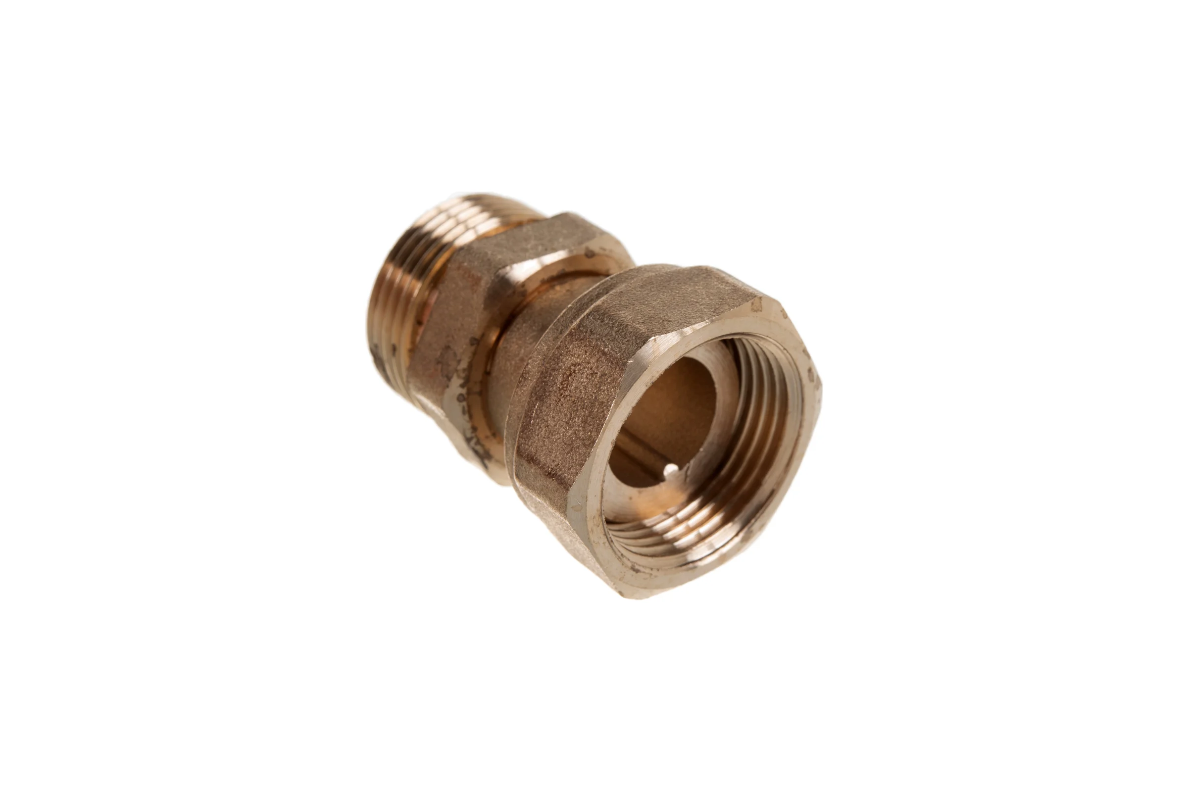 Сгон американка ELSEN прямой, НВ, 1/2", 1/2", латунь, с плоским уплотнением EBF26.12