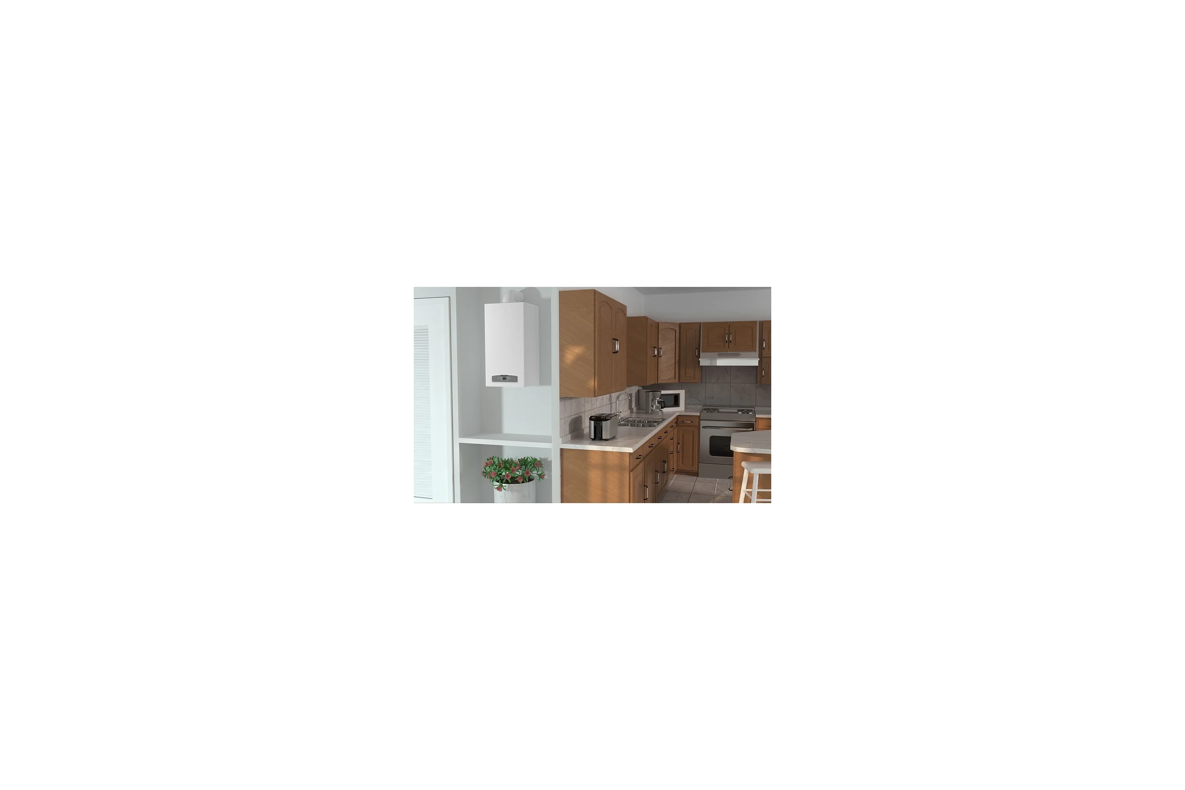 Настенный двухконтурный традиционный газовый котел ARISTON CARES X 15 CF NG 3300889