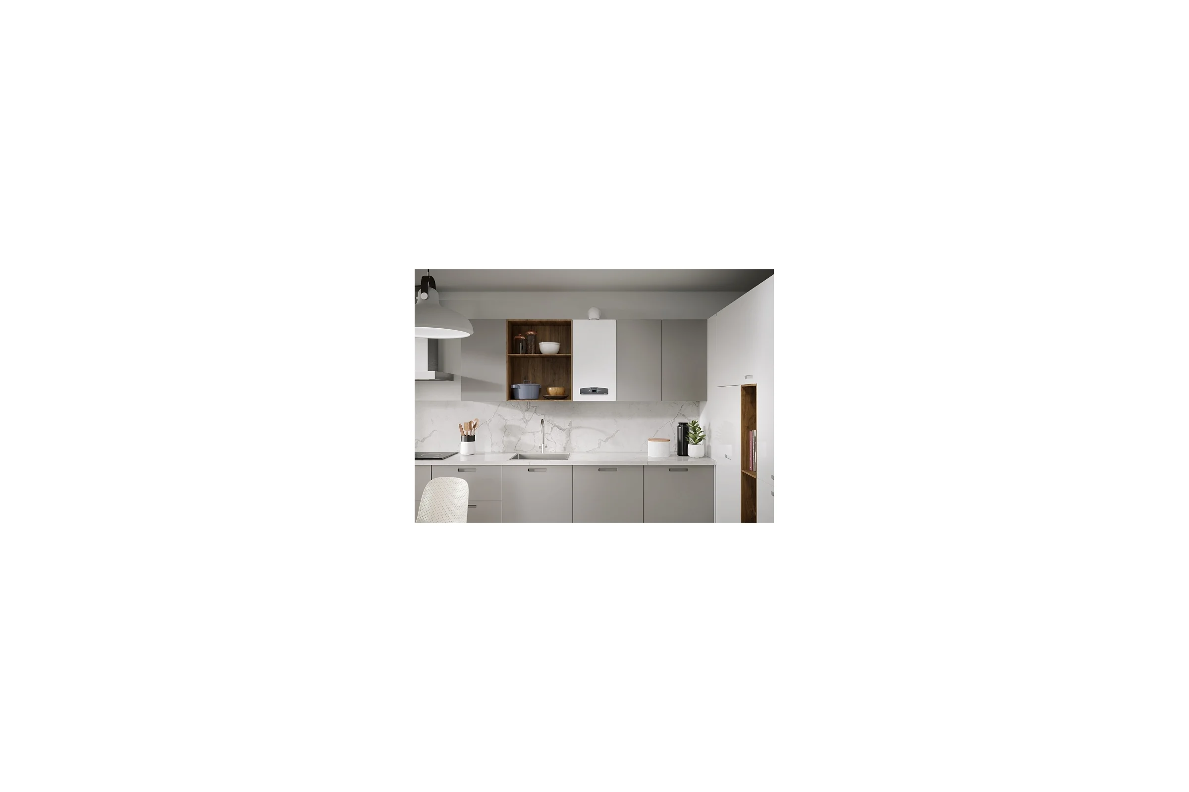 Настенный двухконтурный традиционный газовый котел ARISTON CARES XC 24 FF NG 3301682