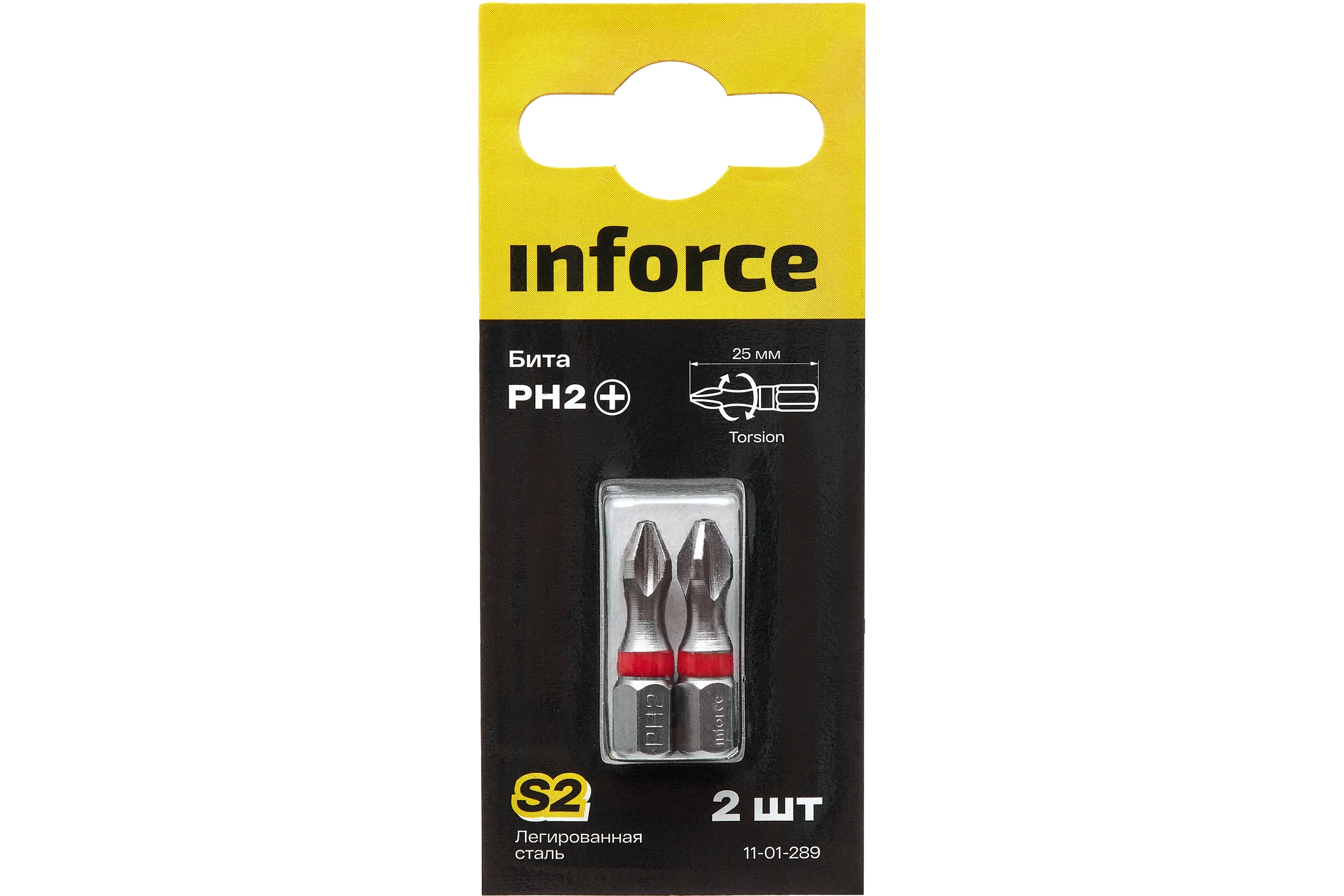 Бита (2 шт; PH2; 25 мм) Inforce 11-01-289