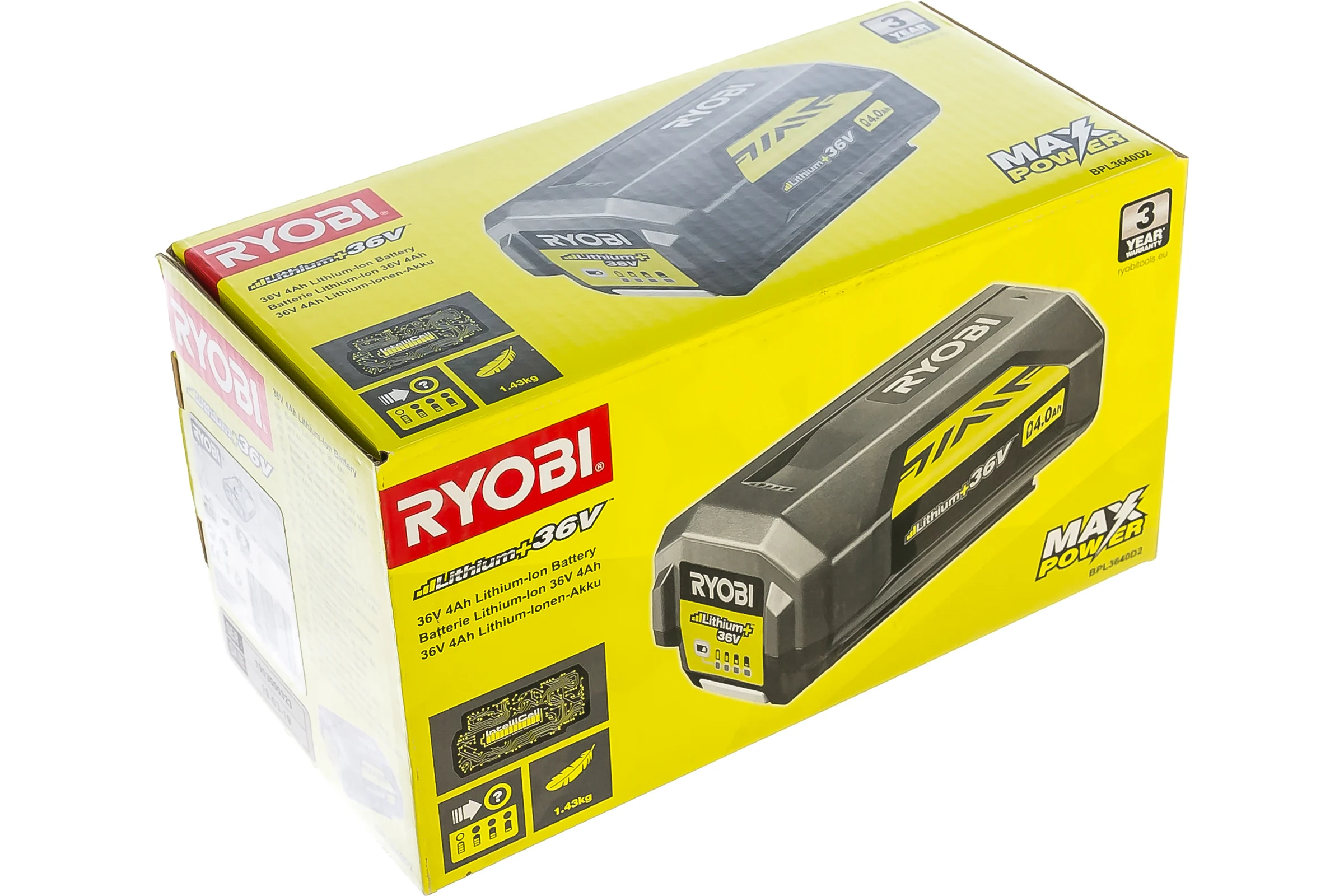 Аккумулятор BPL3640D2 36 В, 4 Ач, Li-Ion Ryobi 5133004457