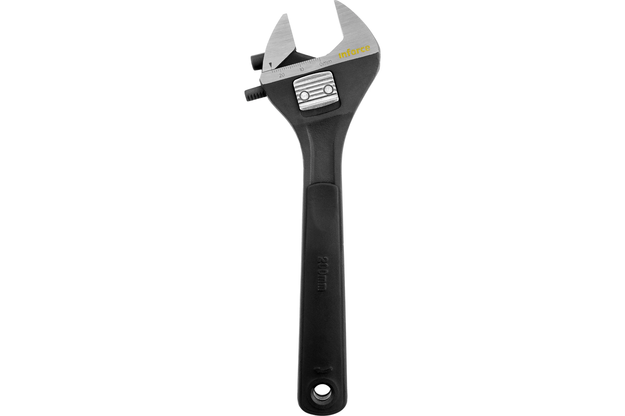Разводной ключ 200 мм c фиксатором Inforce 06-05-56