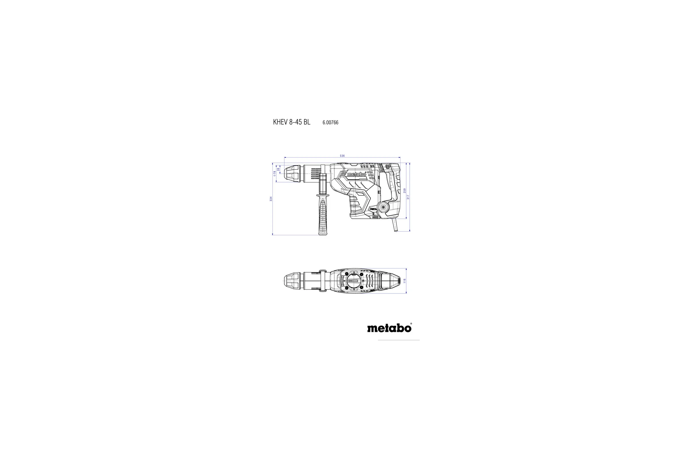 Перфоратор METABO KHEV 8-45 BL 600766500