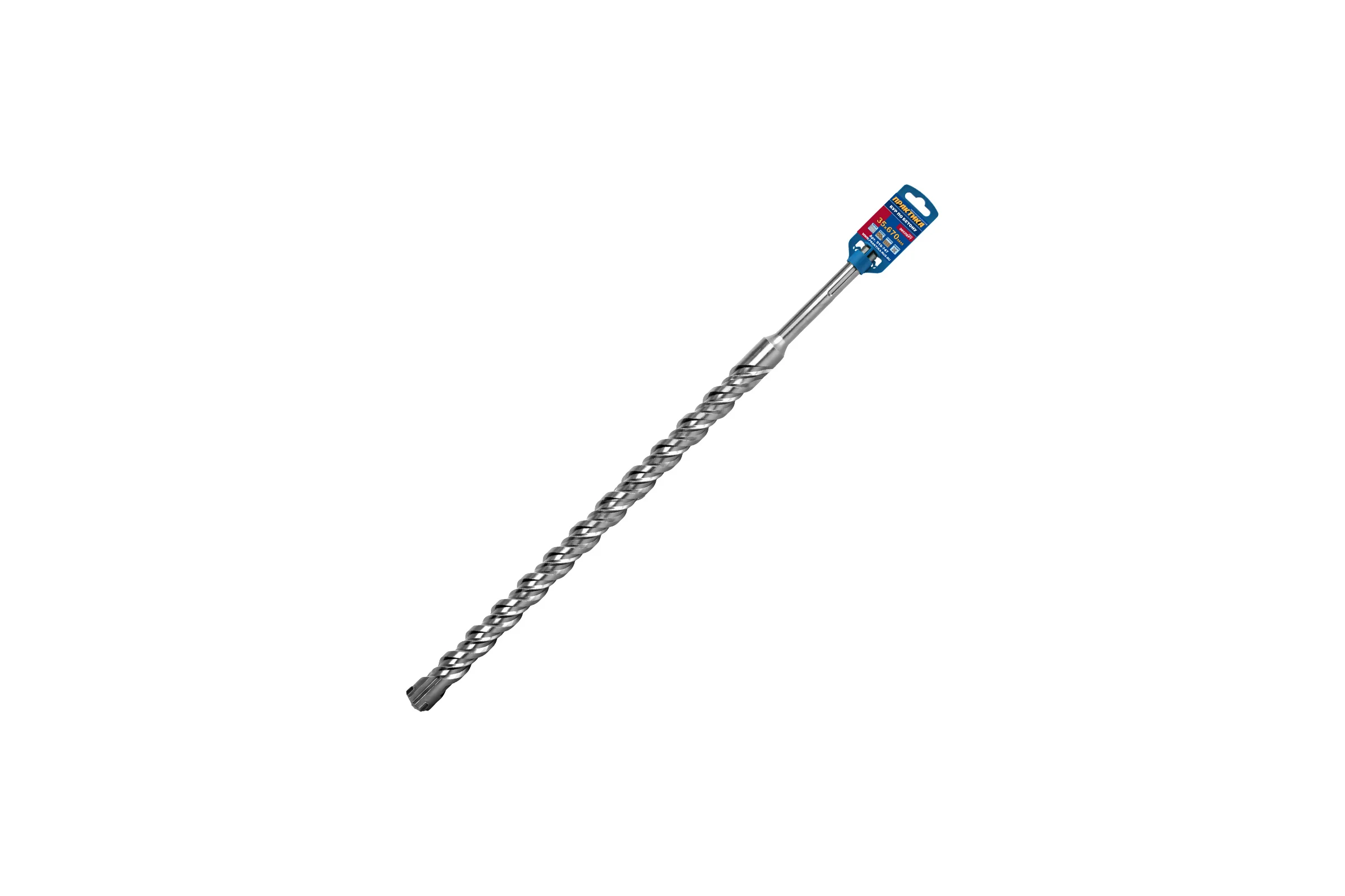 Бур КВАДРО, серия Эксперт (35х530х670 мм; SDS-MAX) ПРАКТИКА 919-747