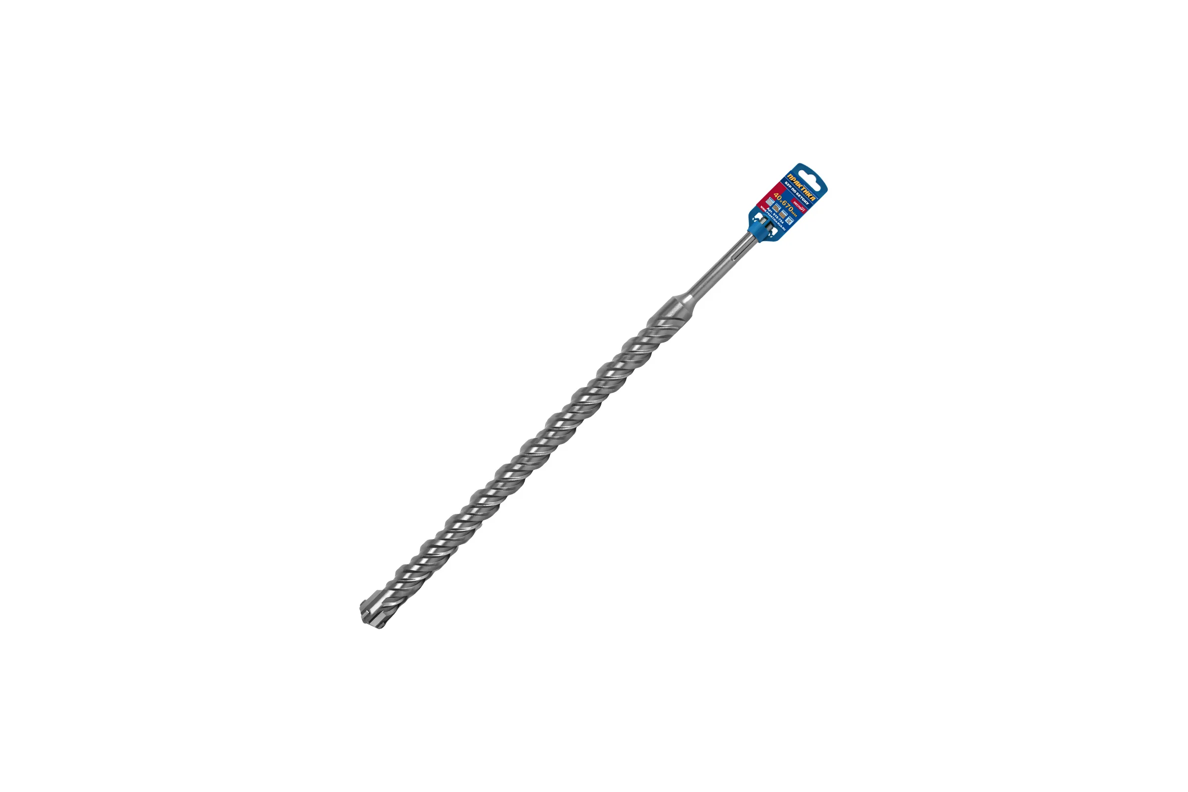 Бур КВАДРО, серия Эксперт (40х530х670 мм; SDS-MAX) ПРАКТИКА 919-754